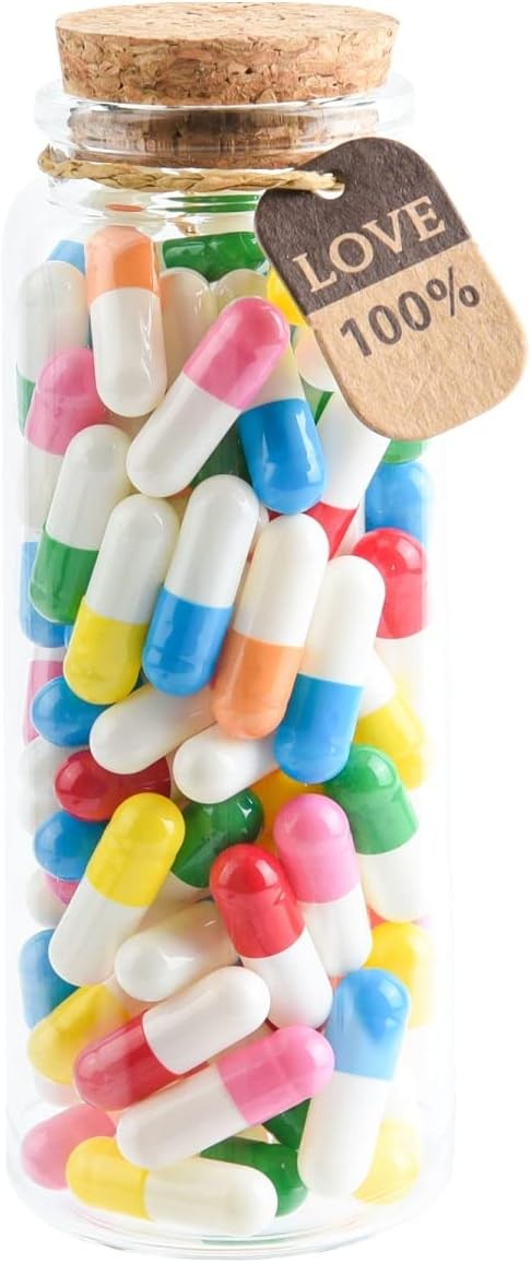 Yadream Lovely Gifts Love Capsules in a Glass Bottle Gift Love Letter Capsule Pi