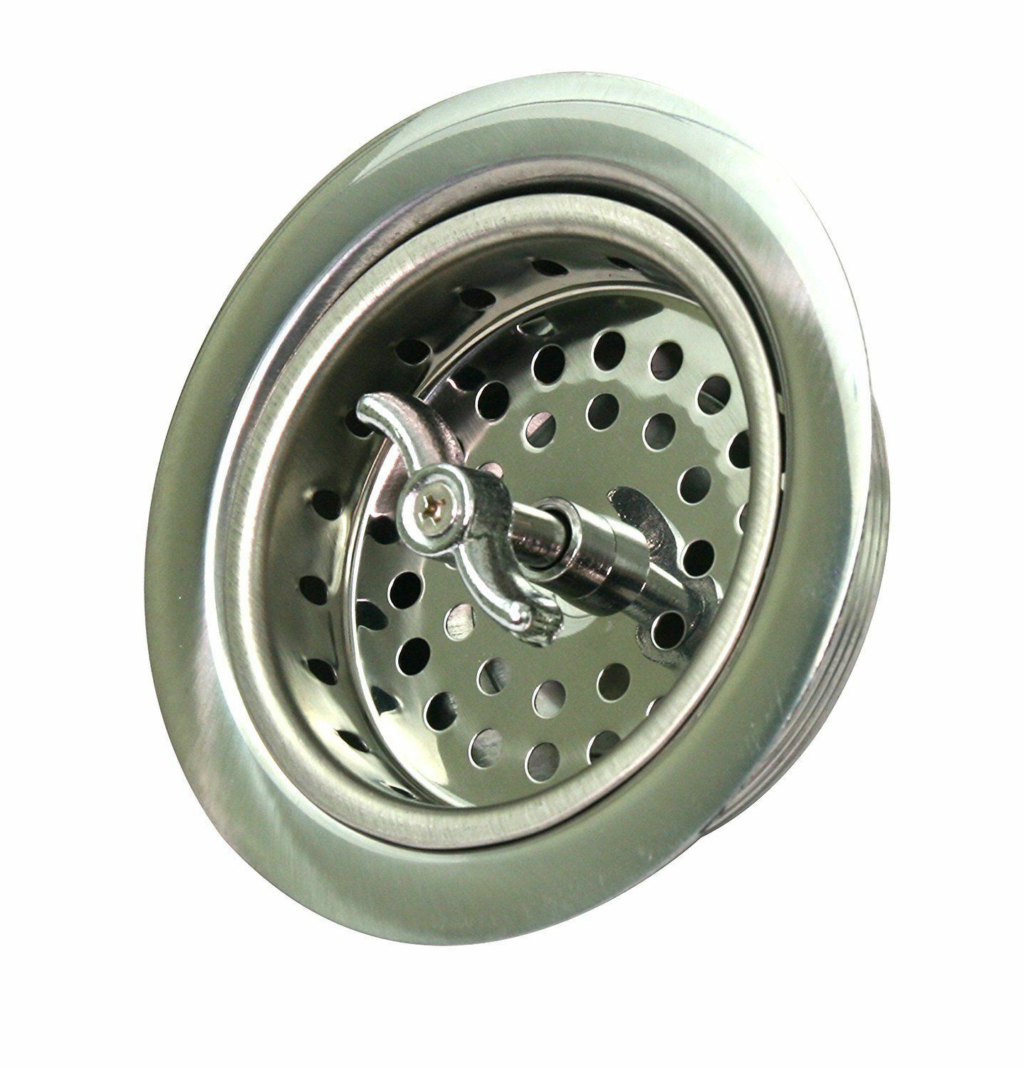 Everflow Kitchen Sink Stainless Steel Drain Assembly & Strainer Basket Stopper