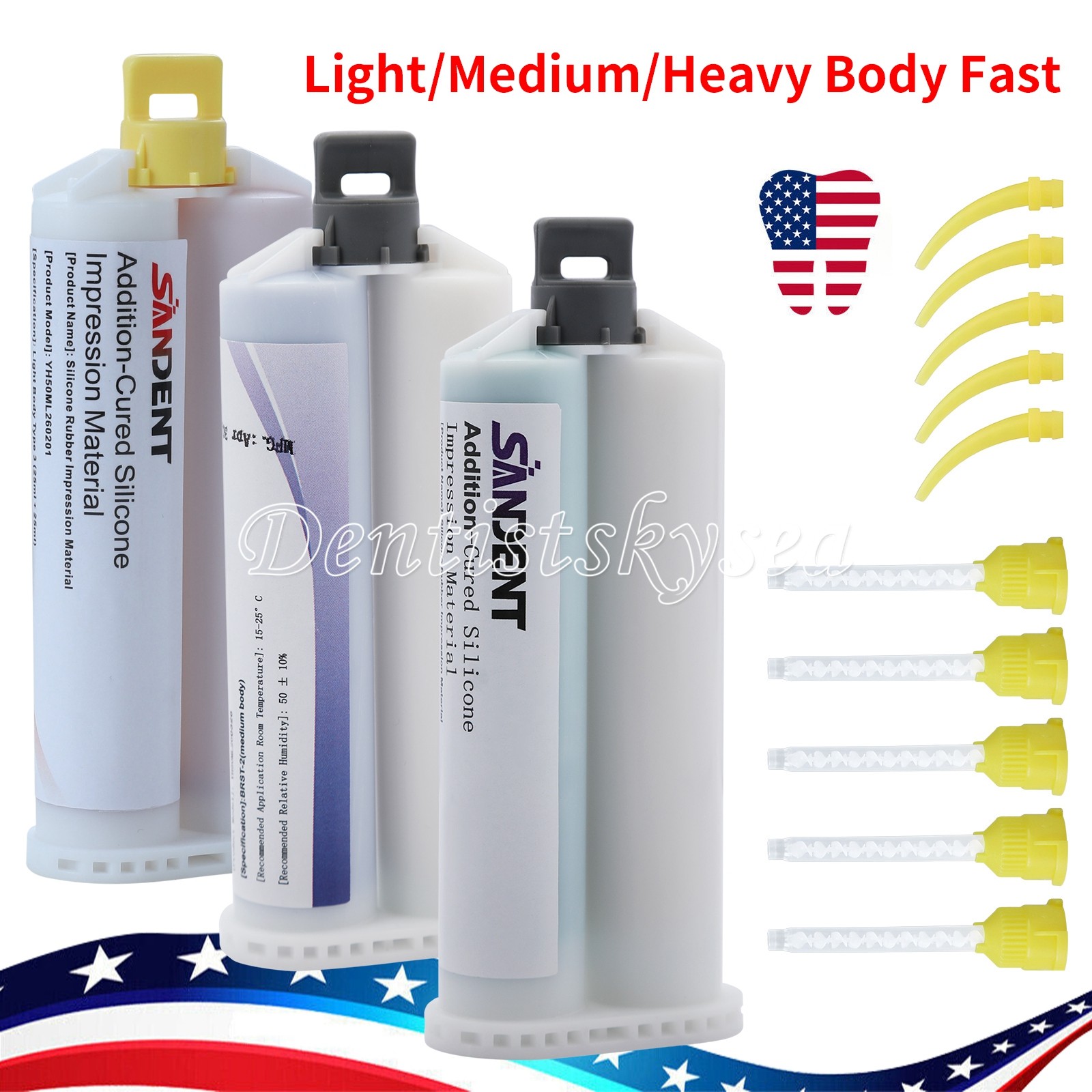 Dental PVS VPS Impression Material Putty/Heavy/Light Body-Fast Set