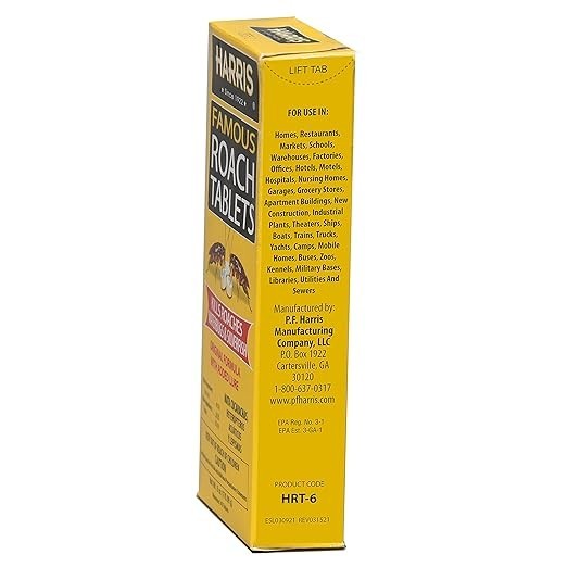 Harris Roach Tablets, Boric Acid Roach and Insects Killer with Lure, Alternative