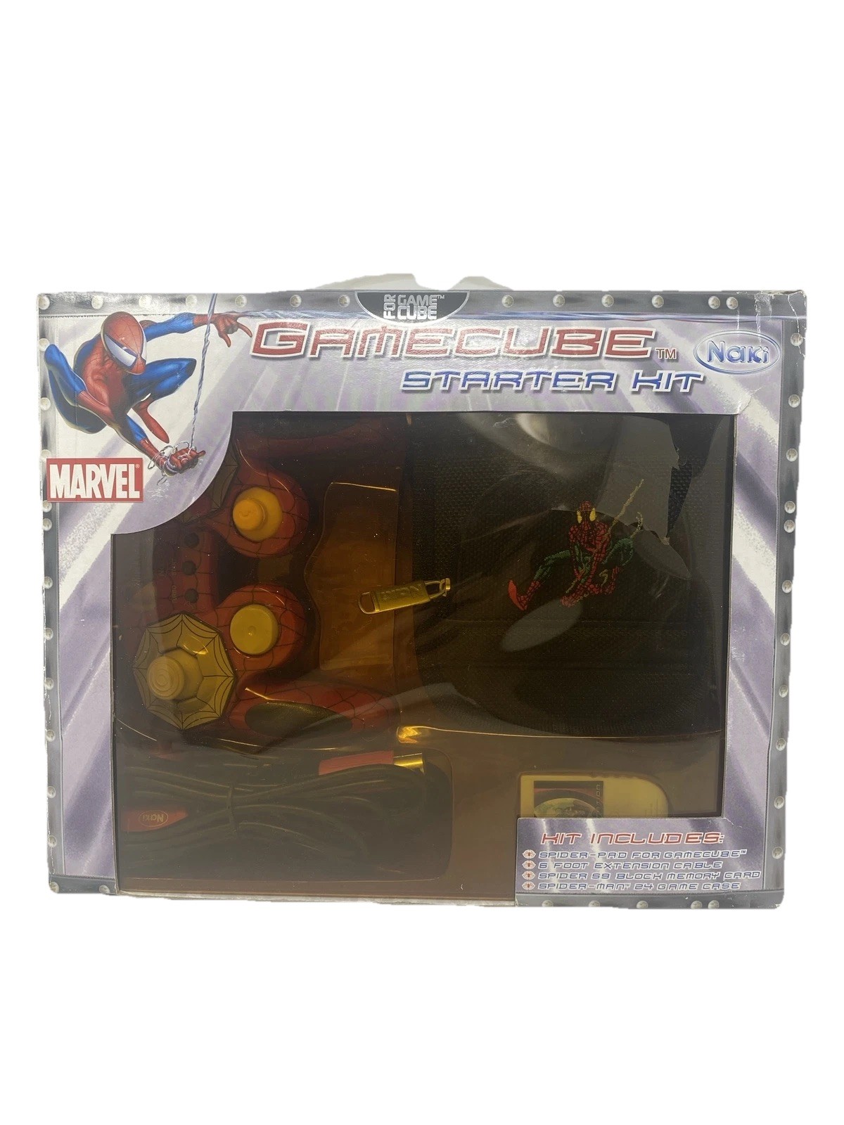 Vintage Rare Naki Marvel SpiderMan Starter Kit 2002 New  Open Box - Read