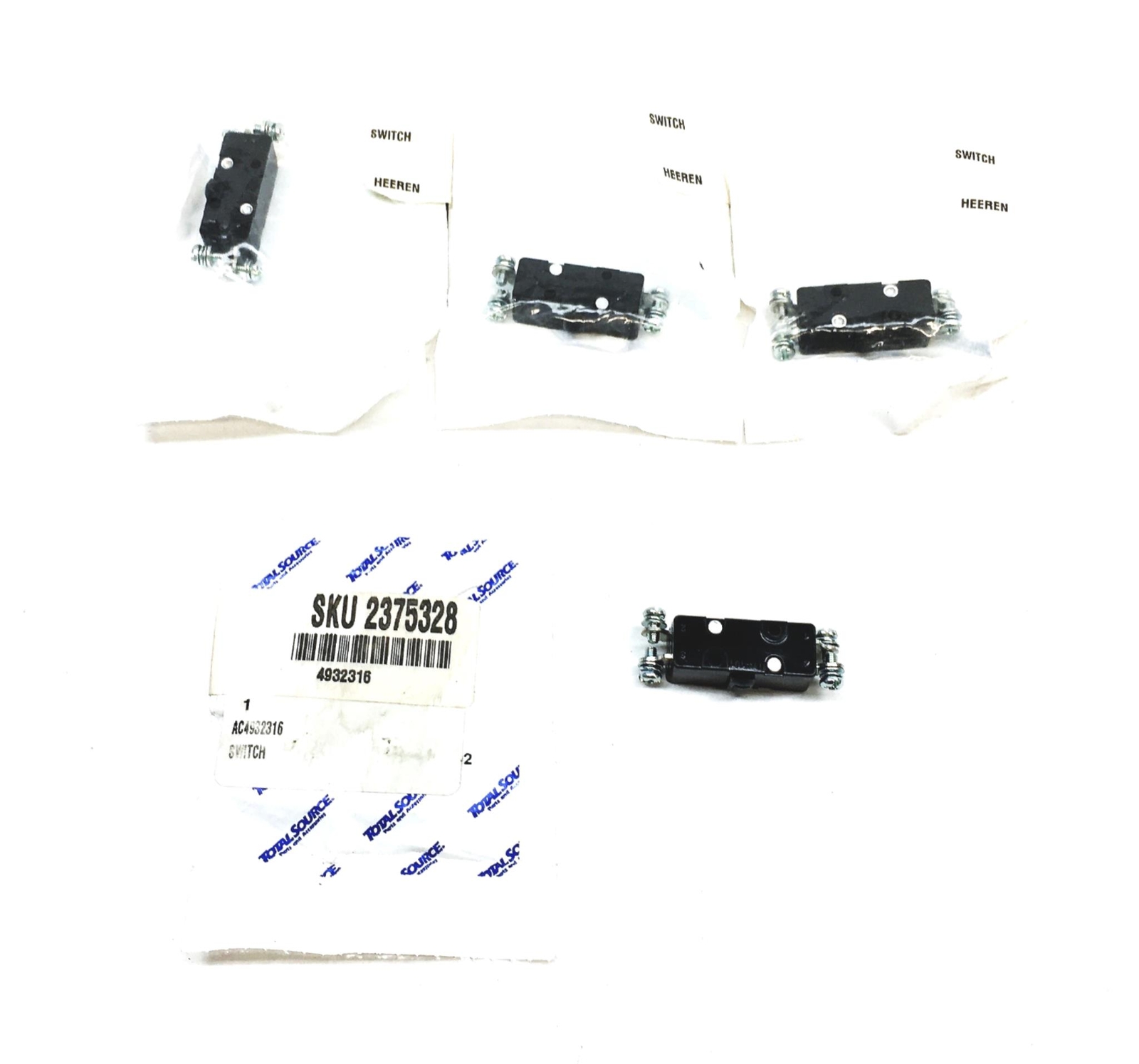 Total Source Switch AC4932316 [Lot of 4] NOS