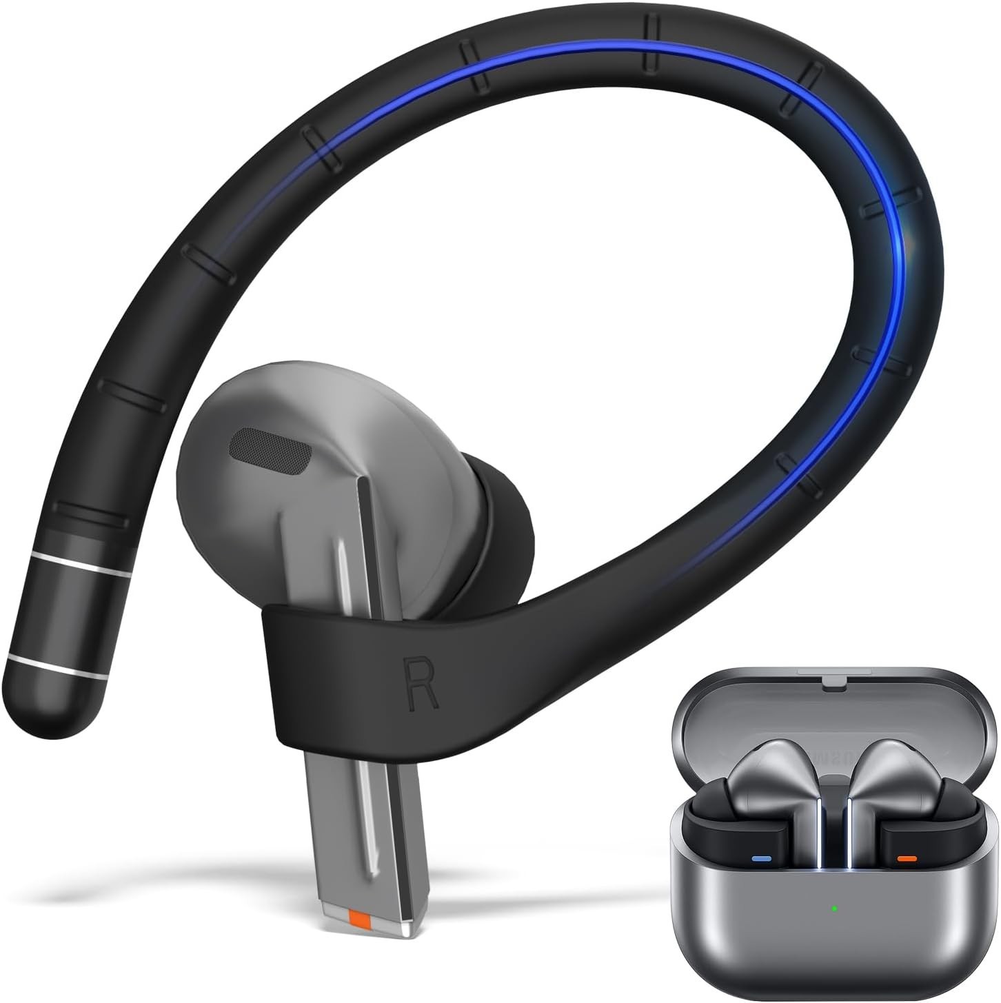 Memory Titanium Alloy Ear Hooks for Samsung Galaxy Buds 3 Pro, Galaxy Buds 3 FE,