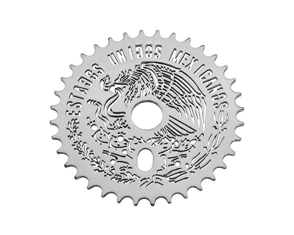 Bike Lowrider Estados Unidos Mexicans Steel Chainring 1/2 X 1/8 36t Chrome.