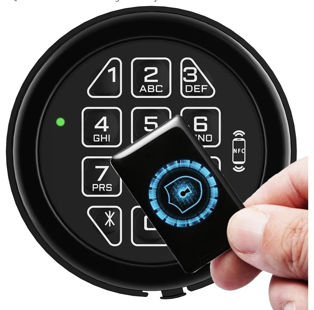 NFC Mobile Control Safe Electronic Lock Replacement Keypad Solenoid Lock & 2 Key