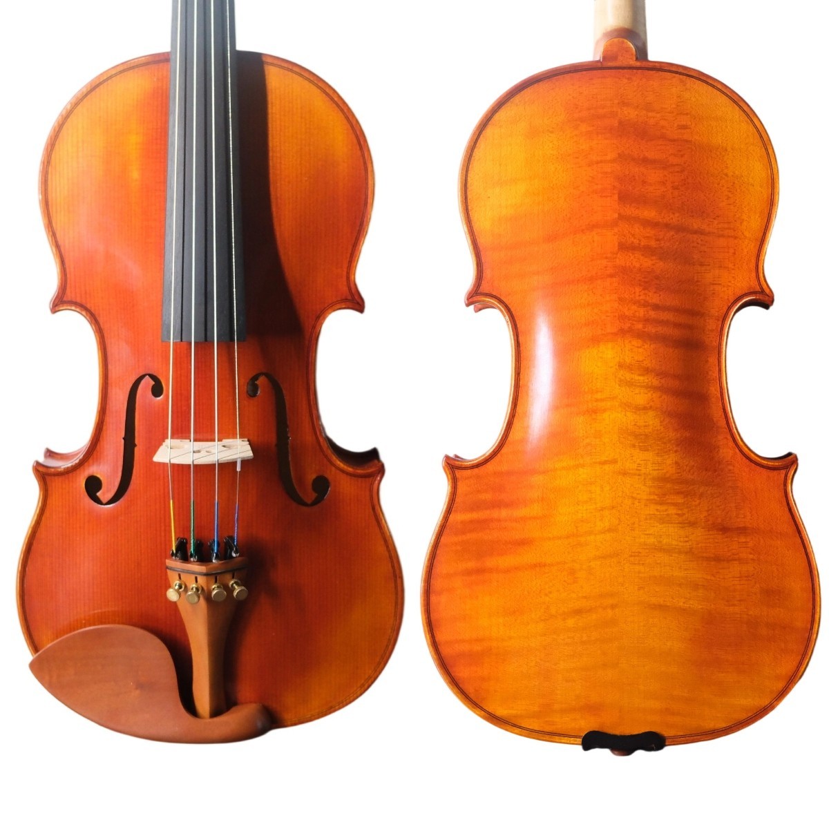 HandMade Violin Outfit 4/4-European Flamed wood, Antique varnish, Sweet Sound