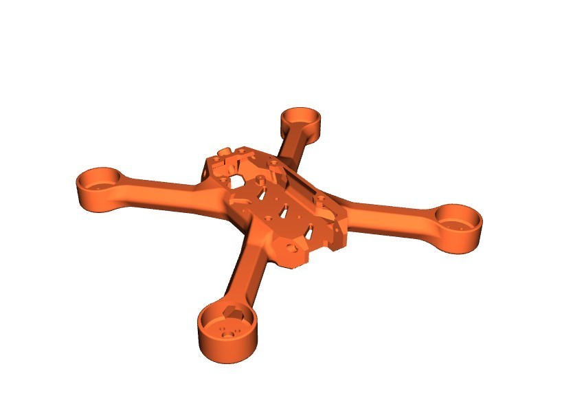 Wraith FPV Drone 4 Inch 3D Printed Drone Frame by ProgrammaDan