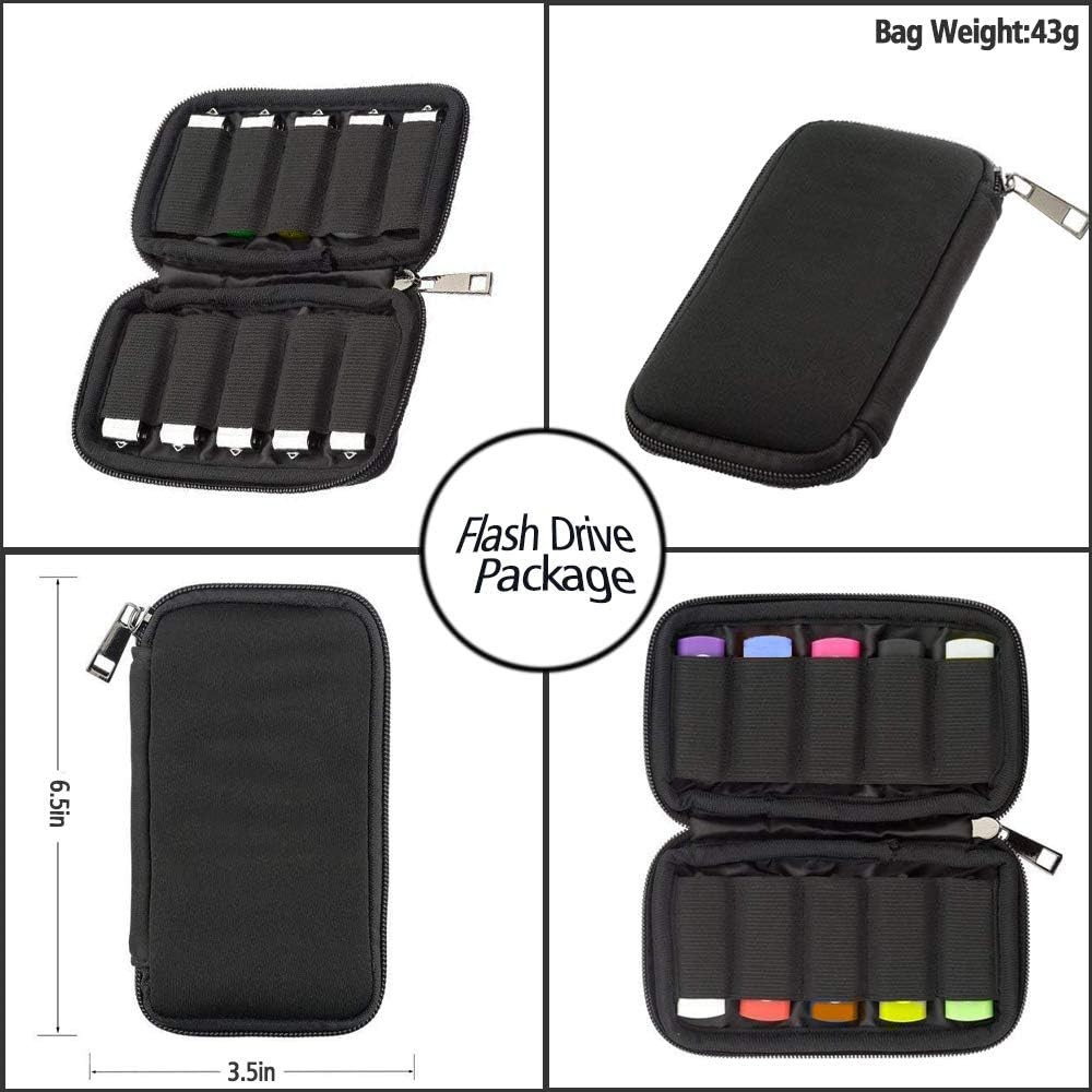 USB Flash Drive Storage Case - Electronic Accessories Organizer Bag