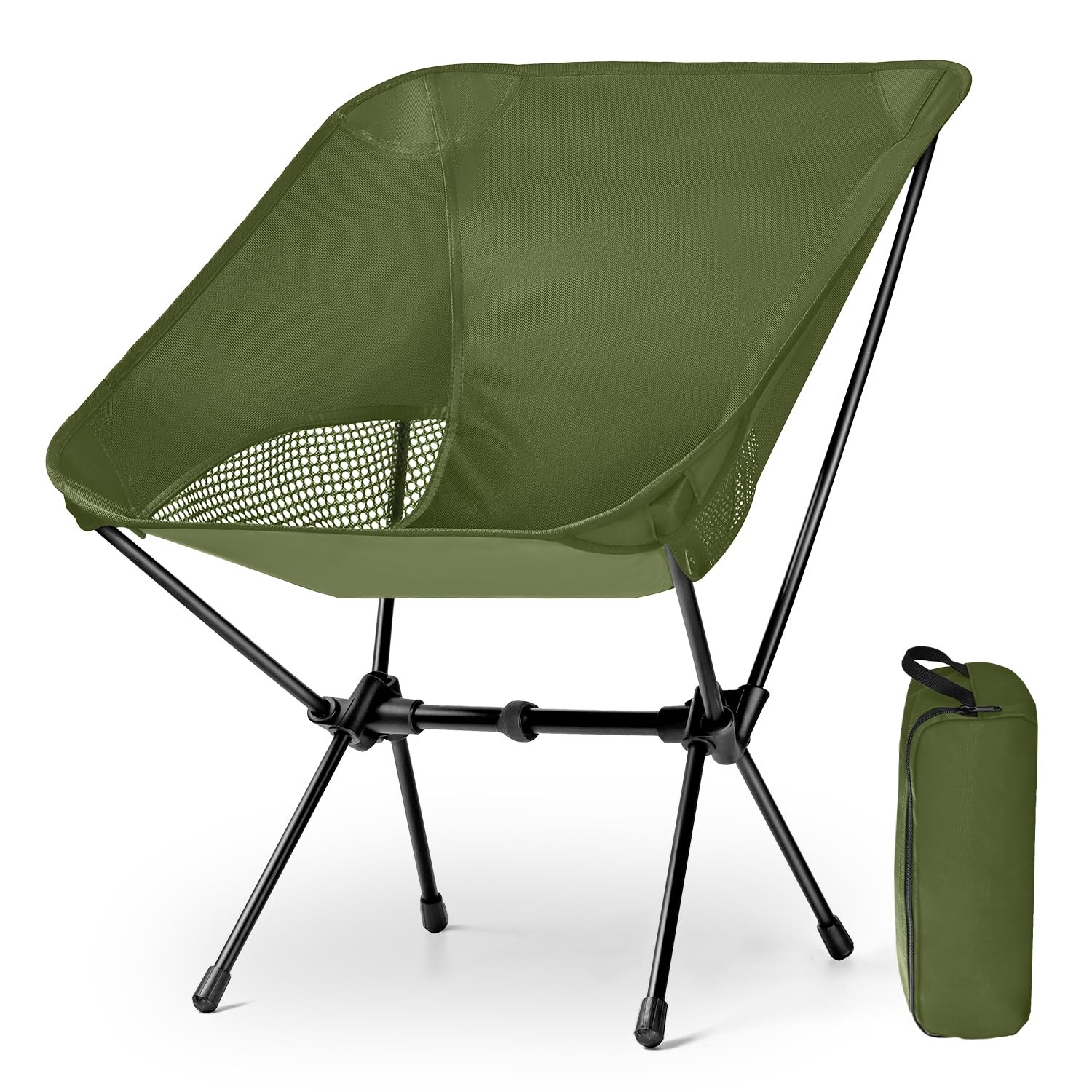 Lightweight Portable Camping Chair - Folding Backpacking Hiking Chair with Ca...