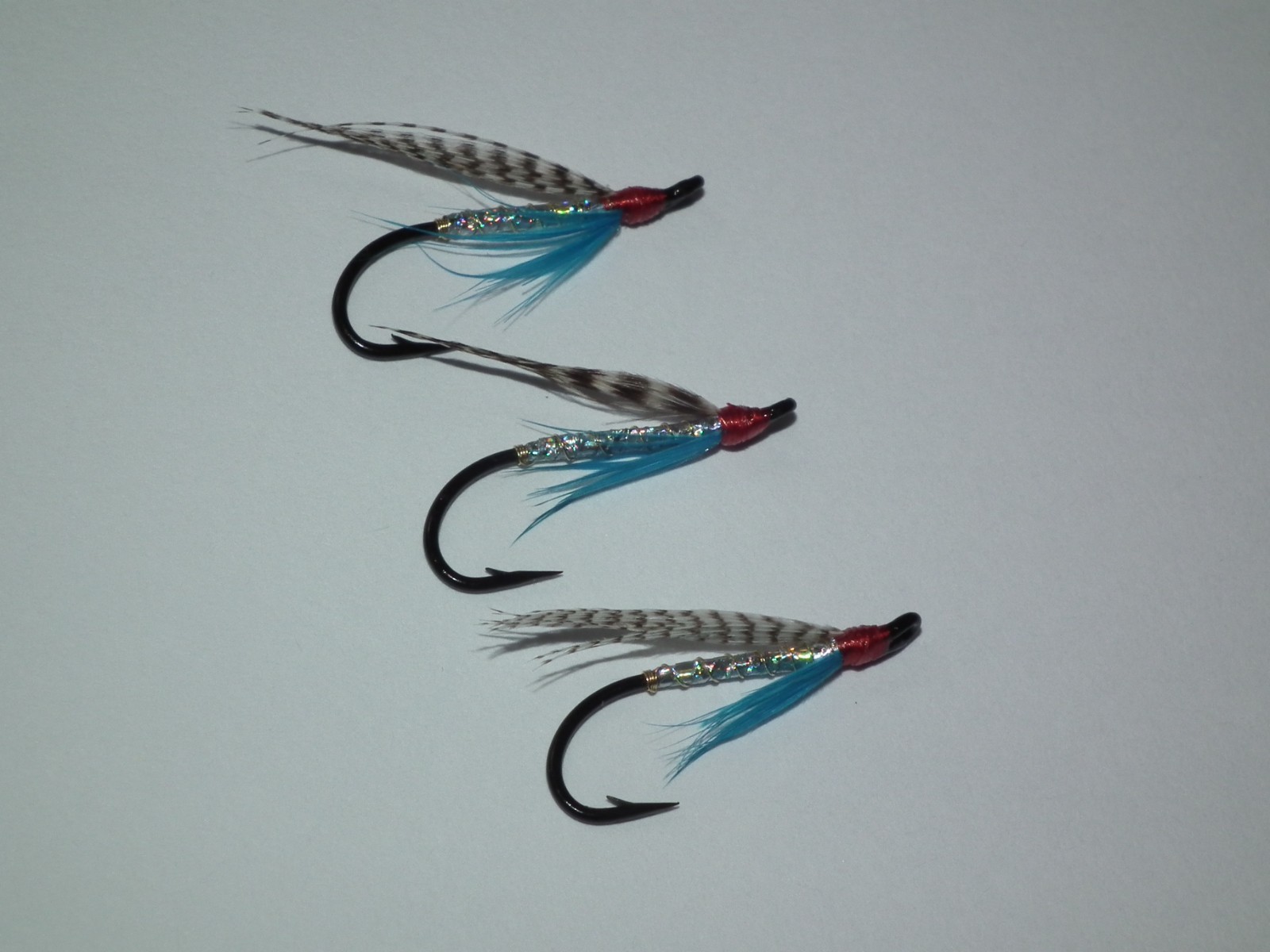 salmon/seatrout flies ---- 3 medicine tied on partridge n size 10 hooks
