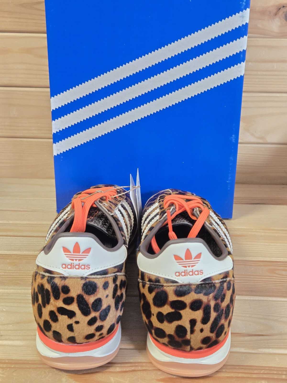 Adidas SL 72 OG Leopard Print Dark Brown JI0189 US Woman's Size 6.5