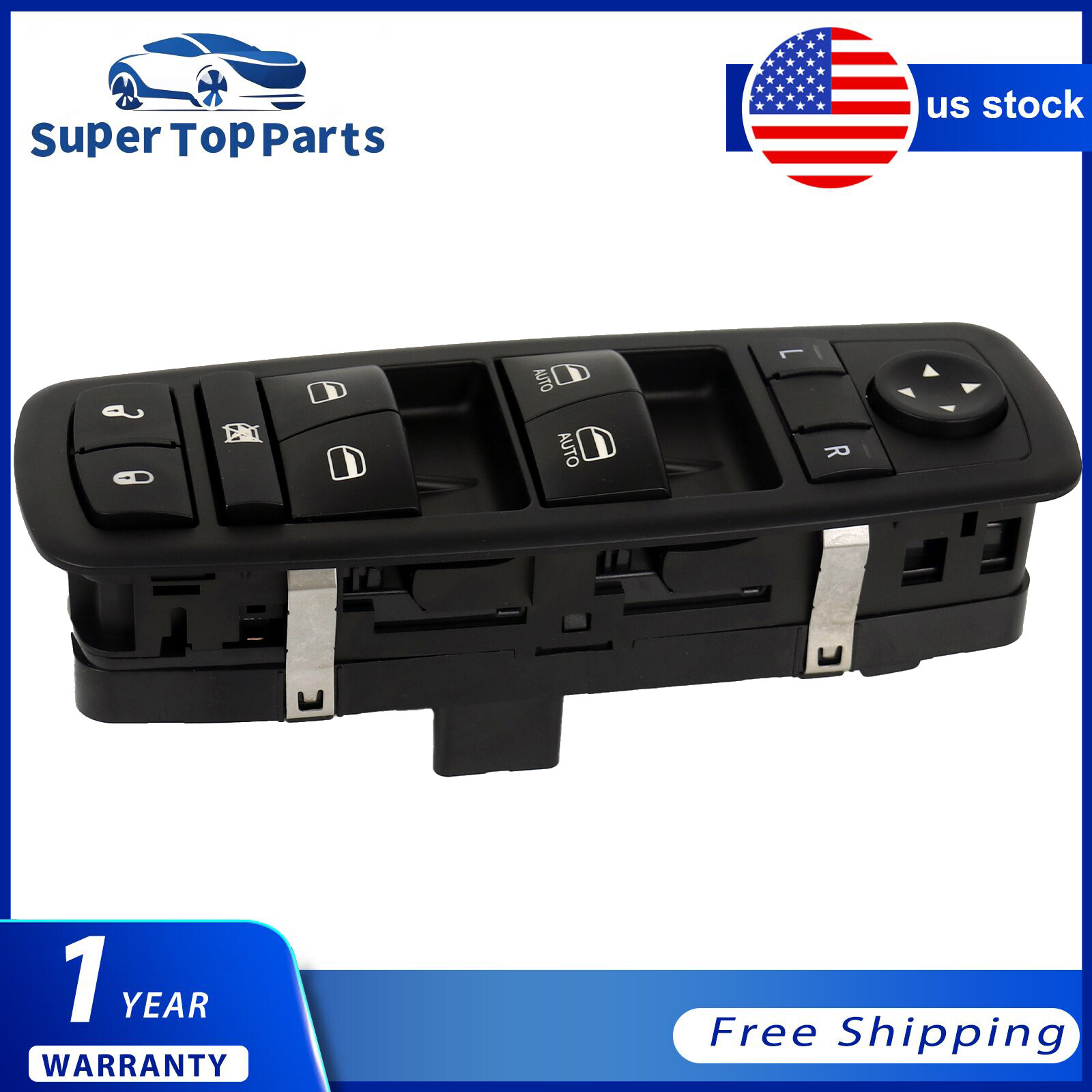 Master Control Window Switch for 2009-2012 Dodge Ram 1500 2500 4602863AB 901-473