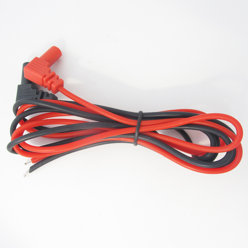 10 sets Injection Insulation 90°Banana Plug Silicone Test Cable for Multimeter