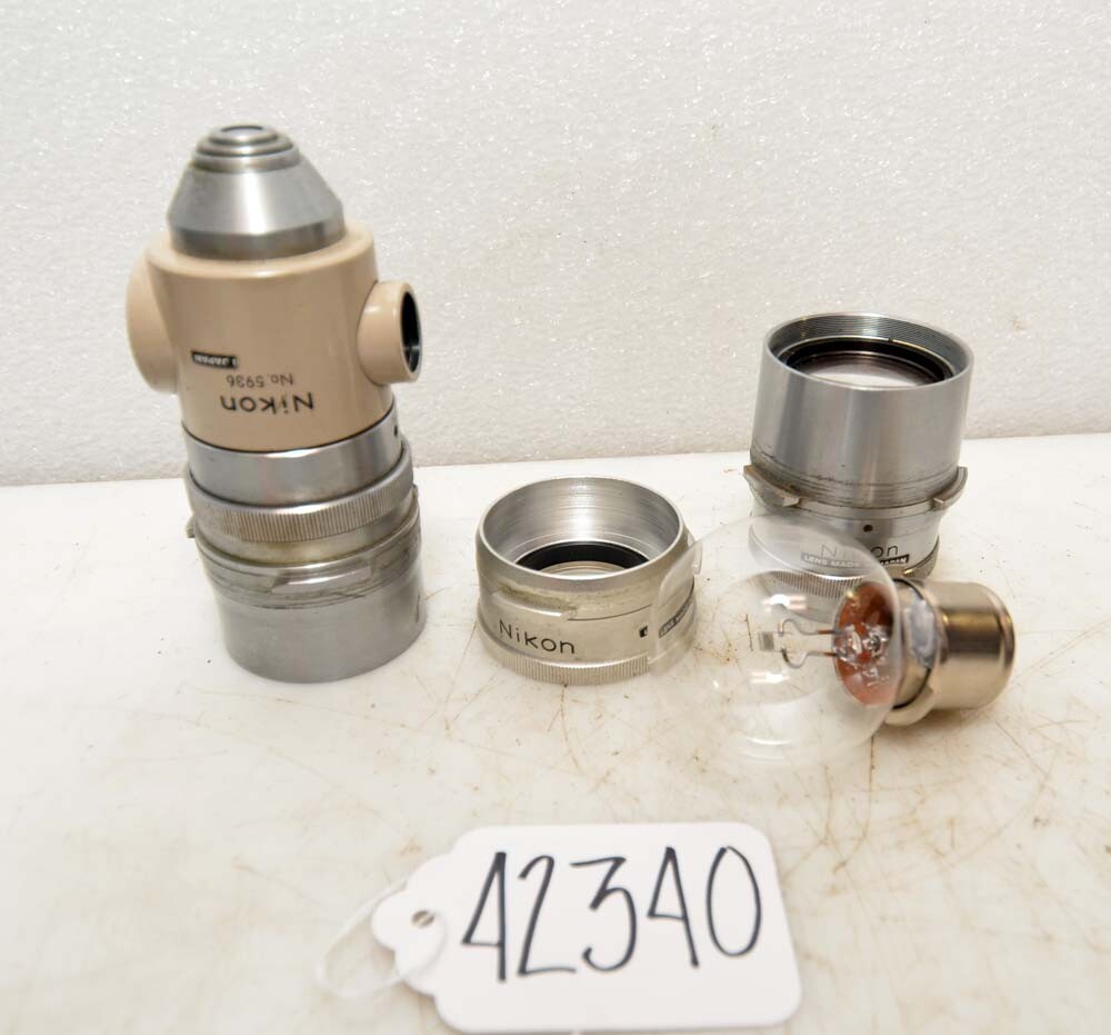 1 Lot of Nikon Microscope Lenses (Inv.42340)