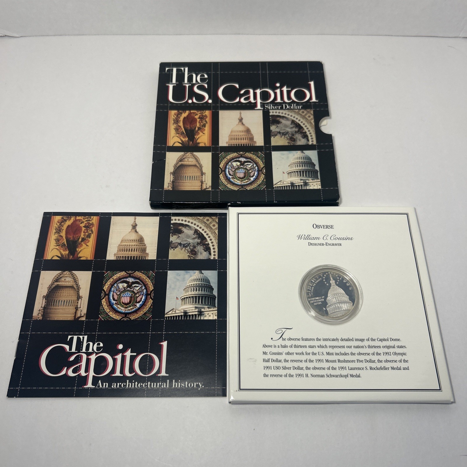 1994 US Capital silver Dollar 90% Silver Designed By John Mercanti