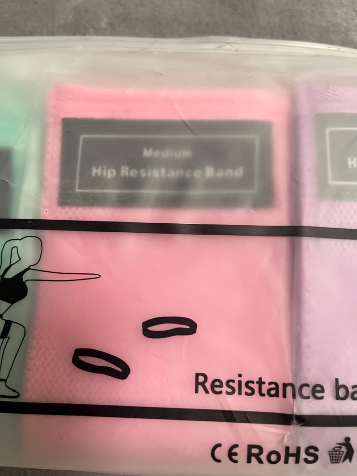 Resistance Bands, 3 Packs Fabric Workout Bands with 3 Resistance Levels, Non-Sli