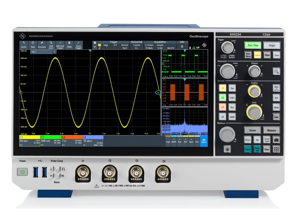 Rohde & Schwarz MXO34-100 - Digital Oscilloscope (4 Channels / 100 MHz)