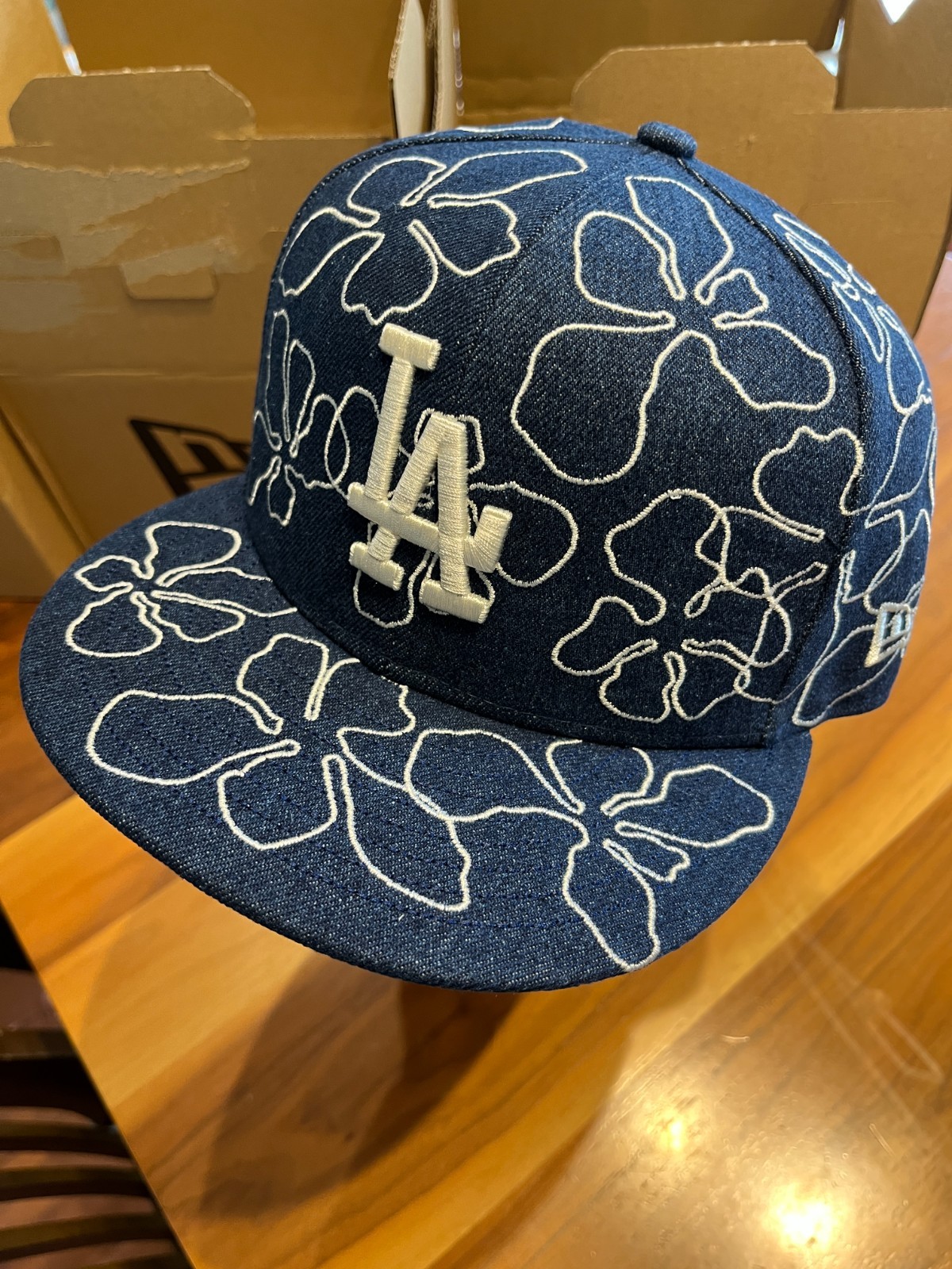 NEW ERA 59FIFTY Floral Denim Los Angeles Dodgers Denim 15146293