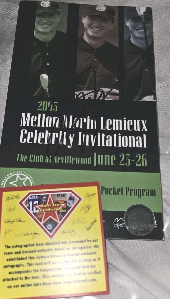 Michael Jordan autographed 2005 Celebrity Golf Tournament Program NBA w/COA