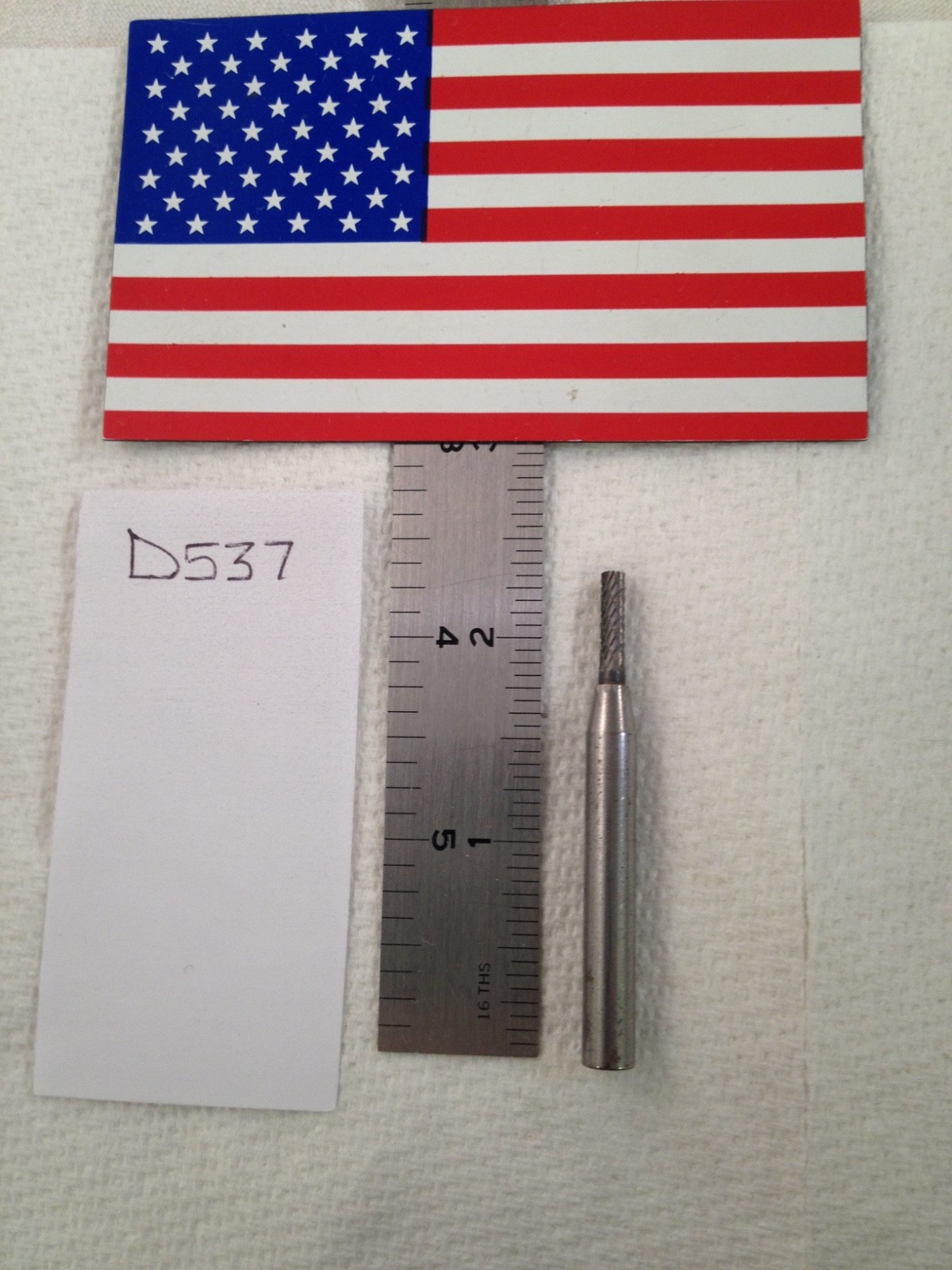 NEW FALCON / SGS  1/4" (.250) SHANK CARBIDE BURR DOUBLE CUT SB-11 END CUT {D537}