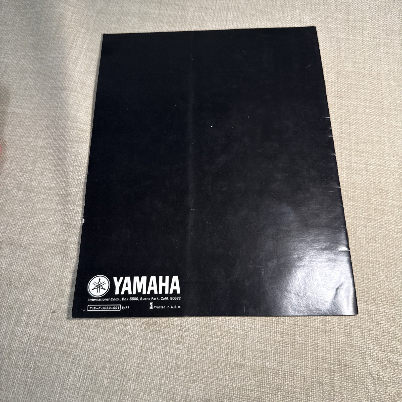 Yamaha F-1030 Electronic Crossover Operating Manual