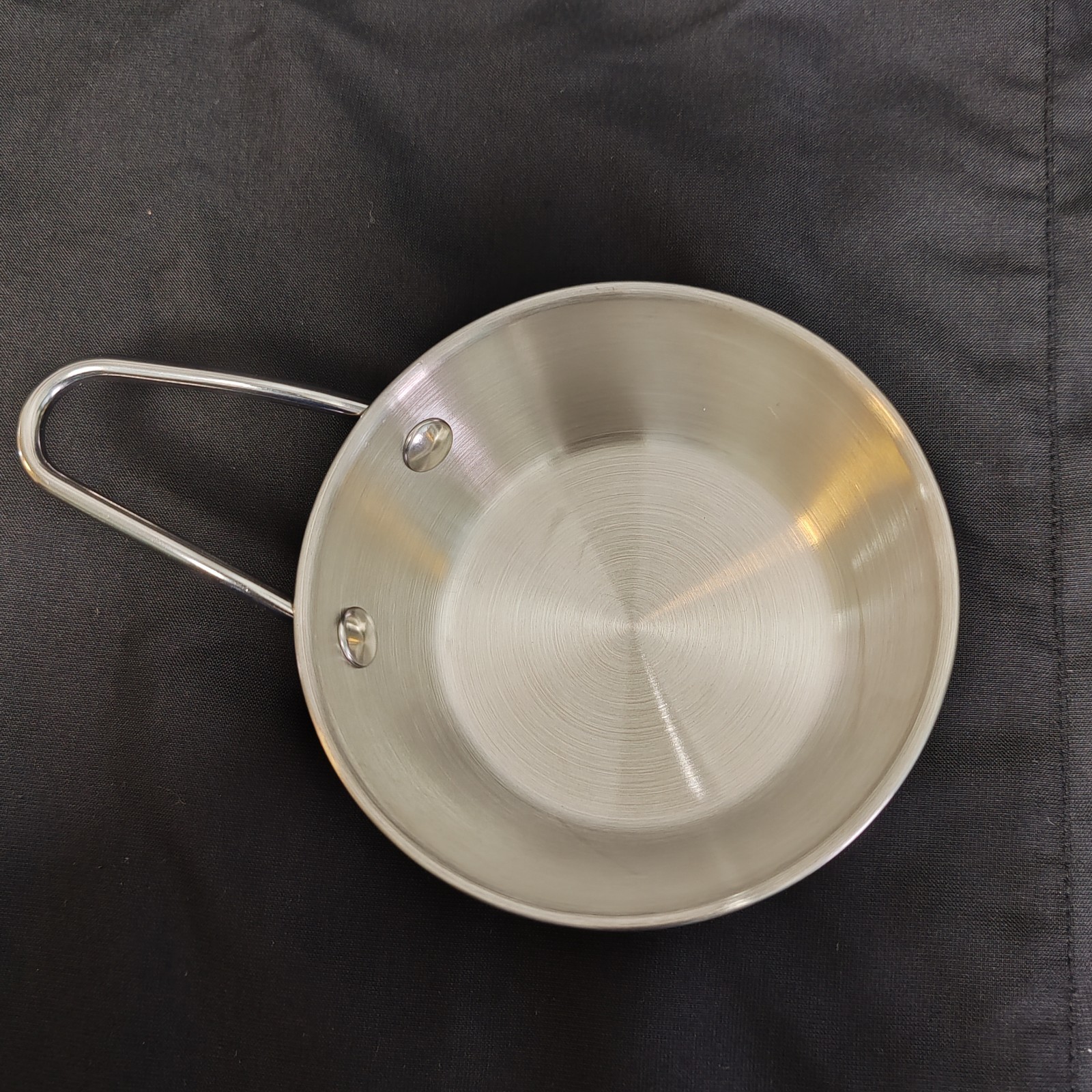 Small Stainless Steel Camping Travel Bowl with Handle Versatile Tableware