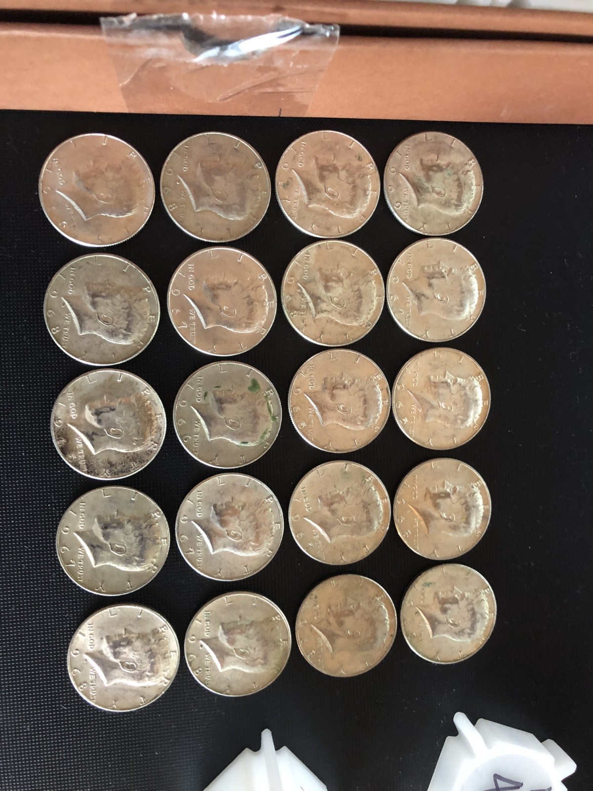 1965-1969 40% Silver Kennedy half dollars rolls
