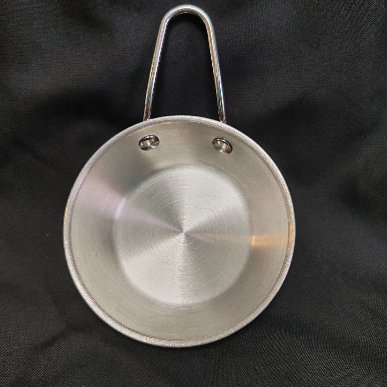 Small Stainless Steel Camping Travel Bowl with Handle Versatile Tableware