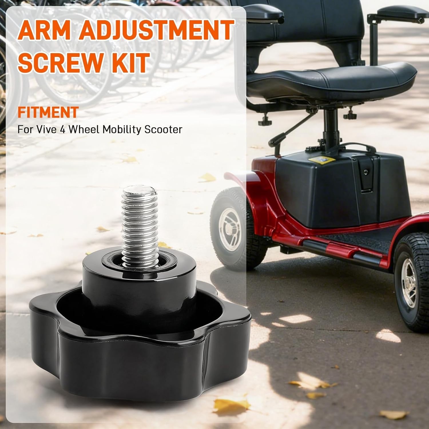 Lightweight Replacement Arm Adjustment Knobs for Mobility Scooter Comfort