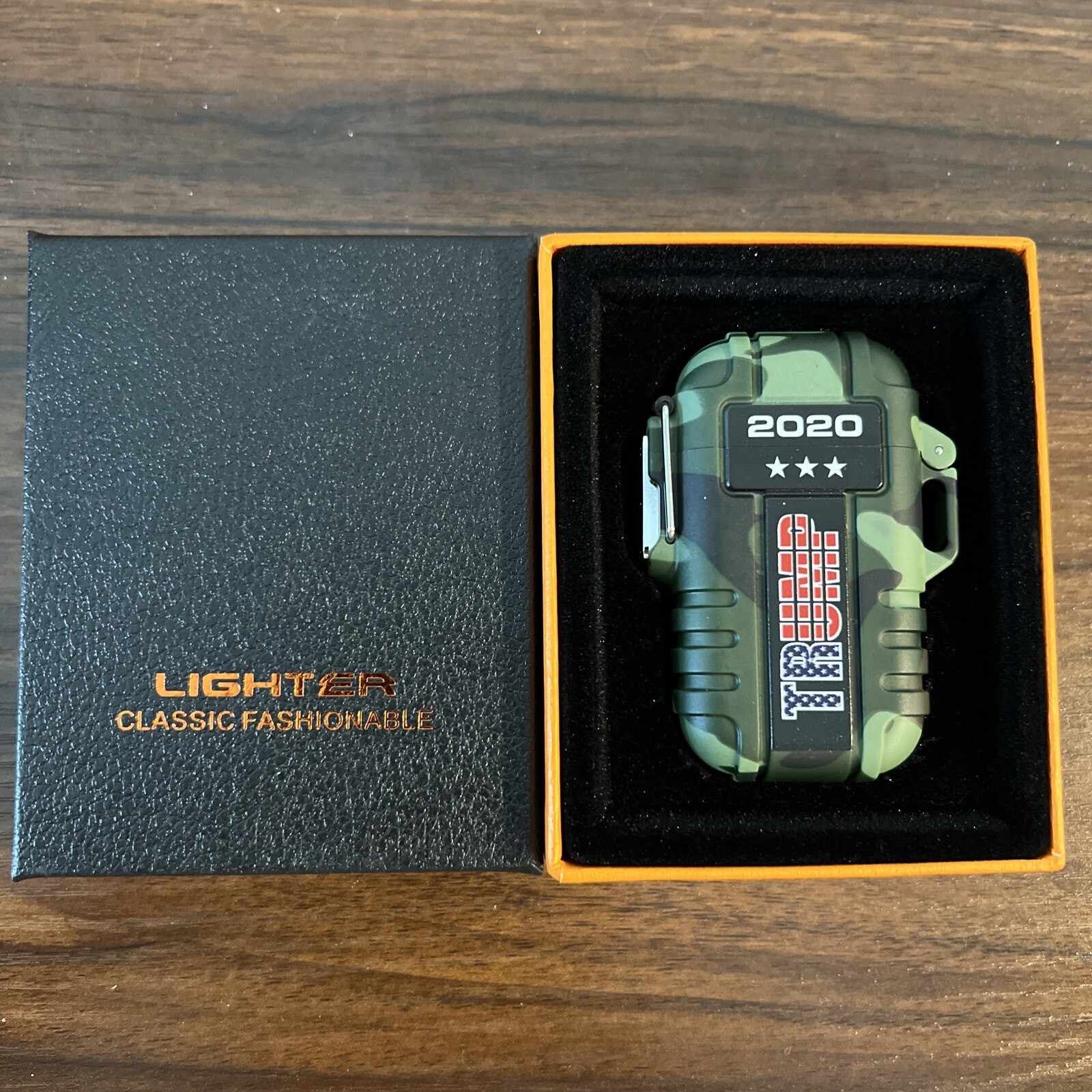 Trump 2020 Camouflage Rechargeable & Waterproof Outdoor Lighter
