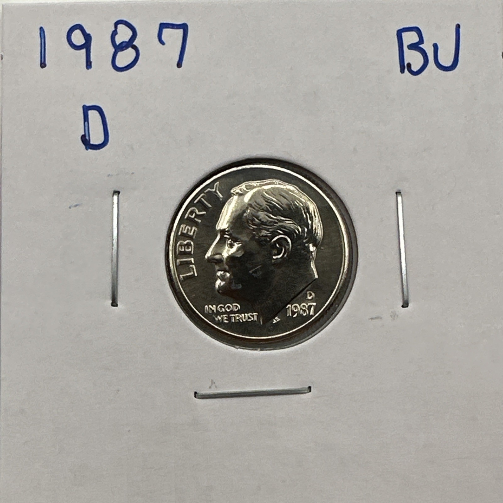1987-D Roosevelt Dime BU (Brilliant Uncirculated) Denver Mint