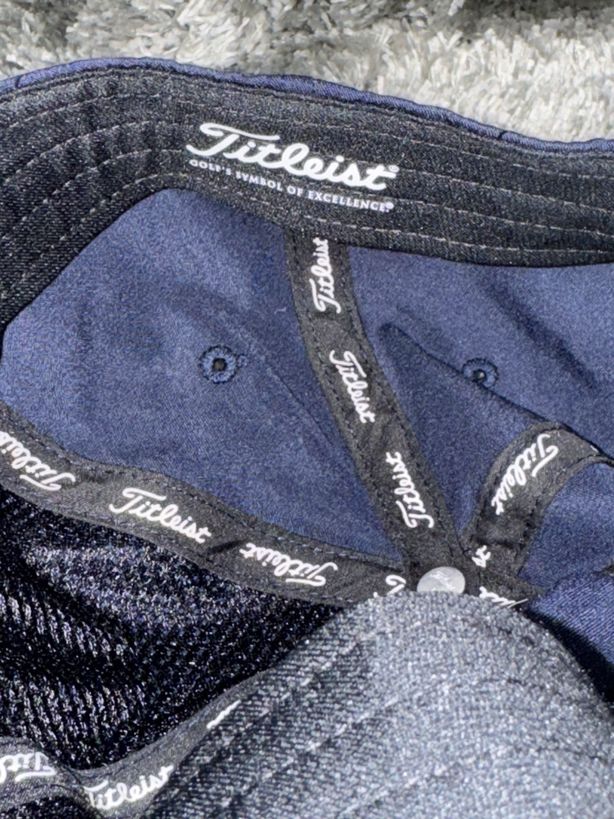 Titleist Hat Cap Strapback One Size Blue Adjustable Golf Hat Logo
