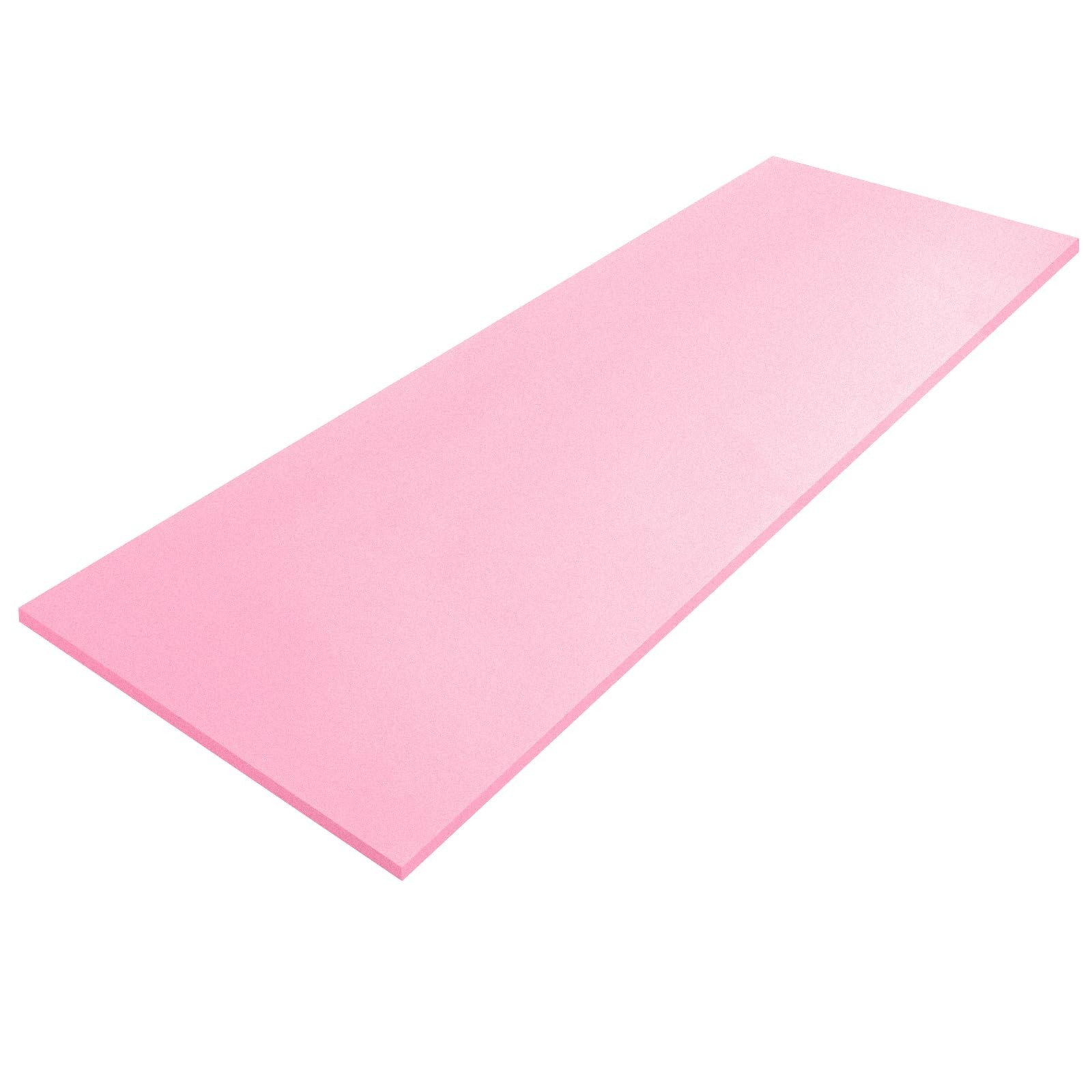 Amylove Polyurethane Foam 1/2" x 24" x 72" High x x 72", Pink