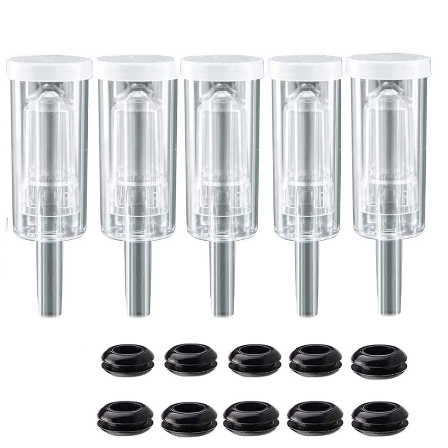 5ct. 3 Piece Airlocks with 10 Grommets,Brewing Airlock Kit,Airlocks for Ferme...