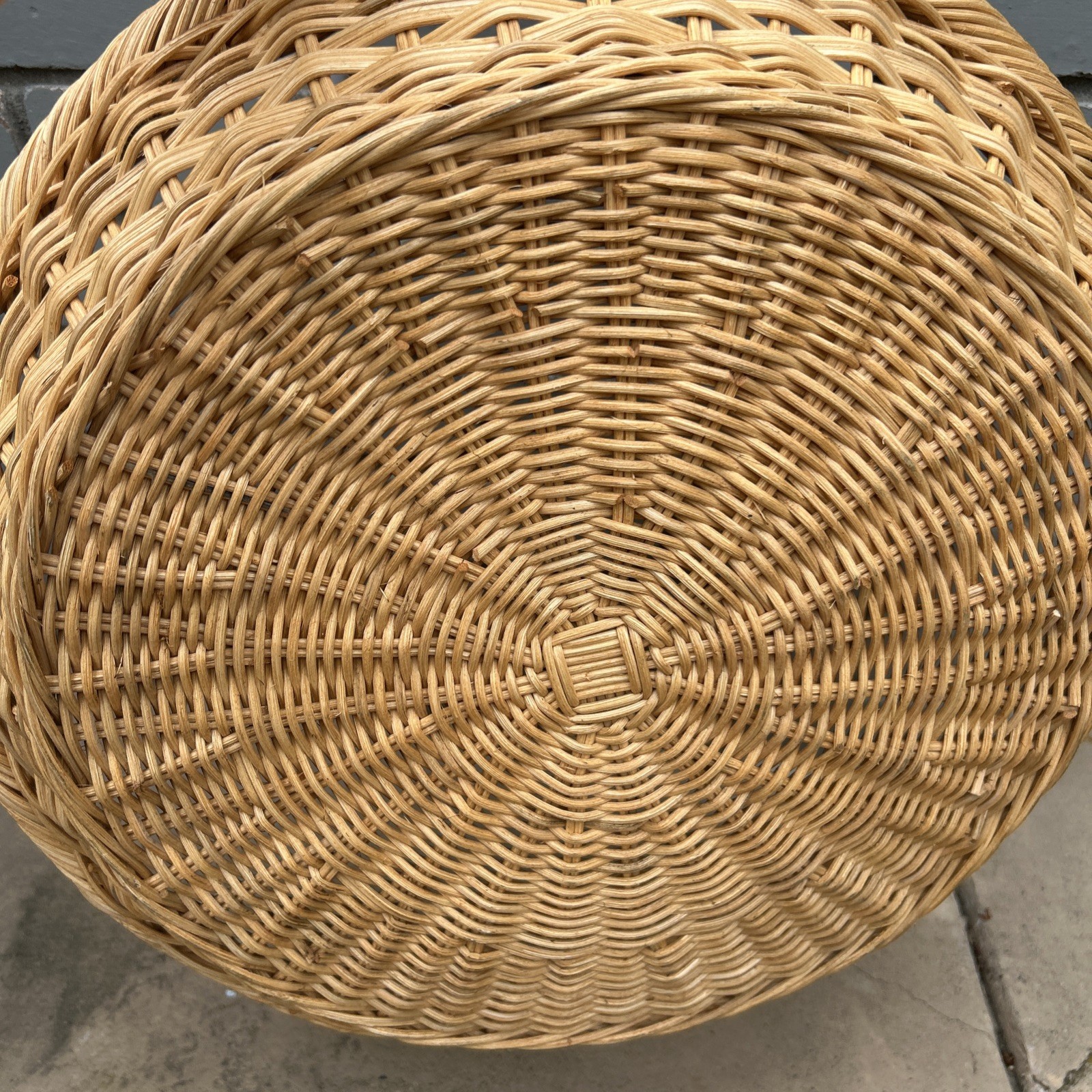 Studio Magee Round Basket With Two Handles 17.5” Diameter