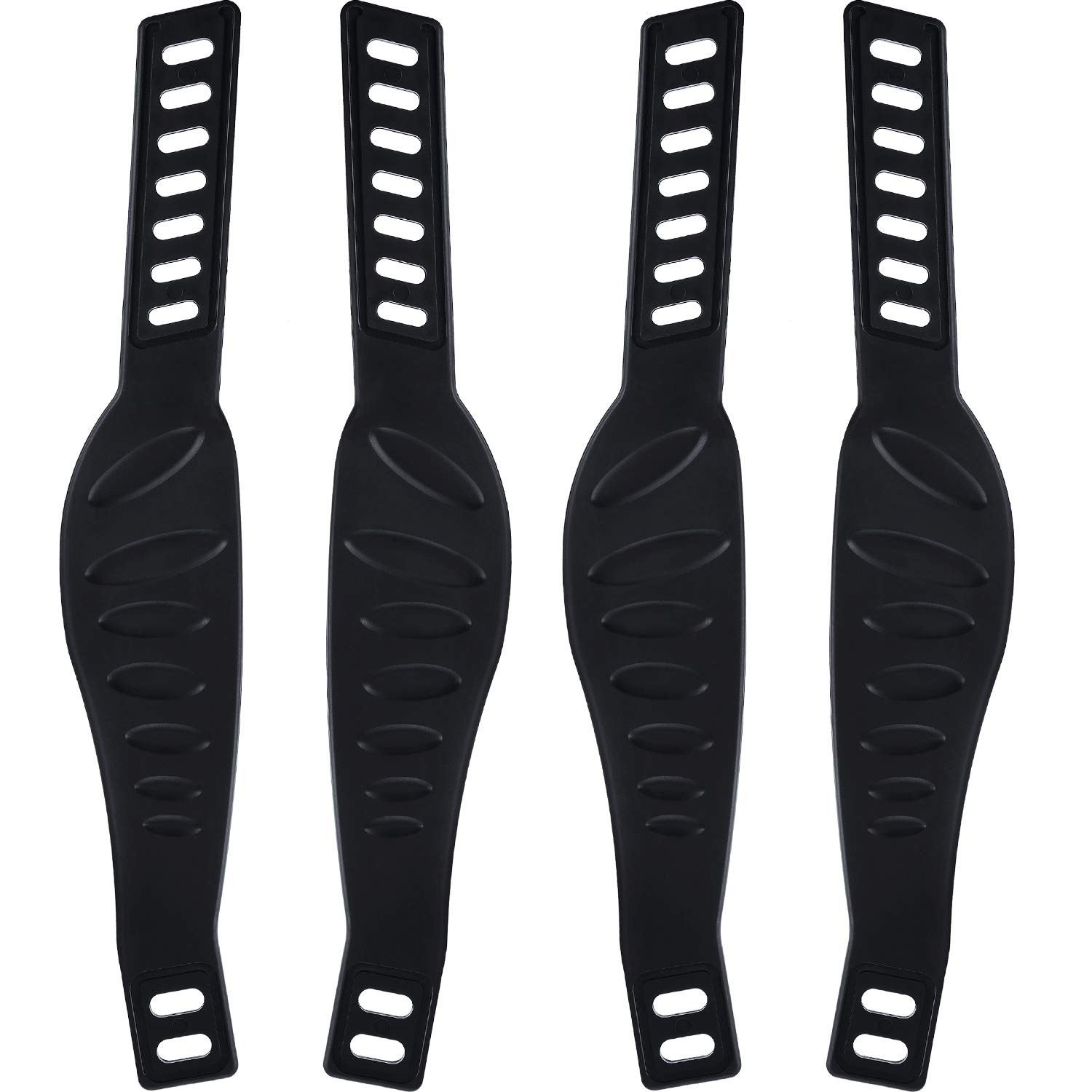 2 Pairs Exercise Bike Pedal Straps Universal for black