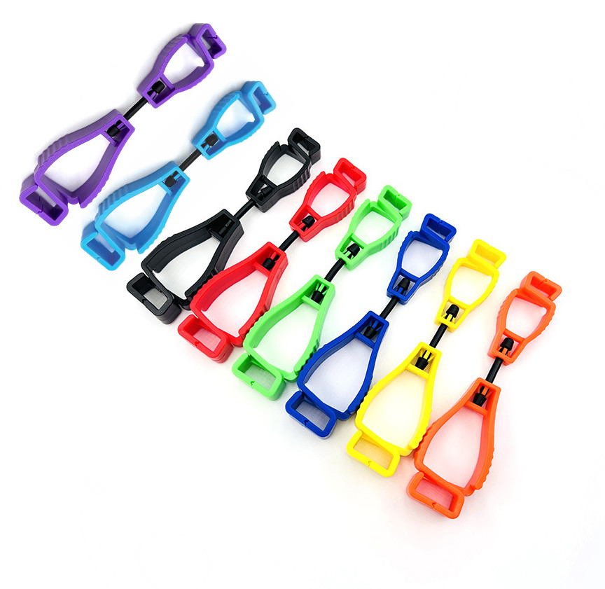 5PC Safety Glove Clip Holder Asst. Color Hanger Labor Work Clamp Grabber Catcher