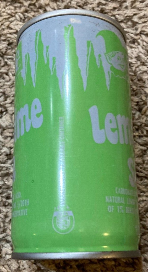 VINTAGE ELF LEMON LIME SODA STELL PULL TAB CAN