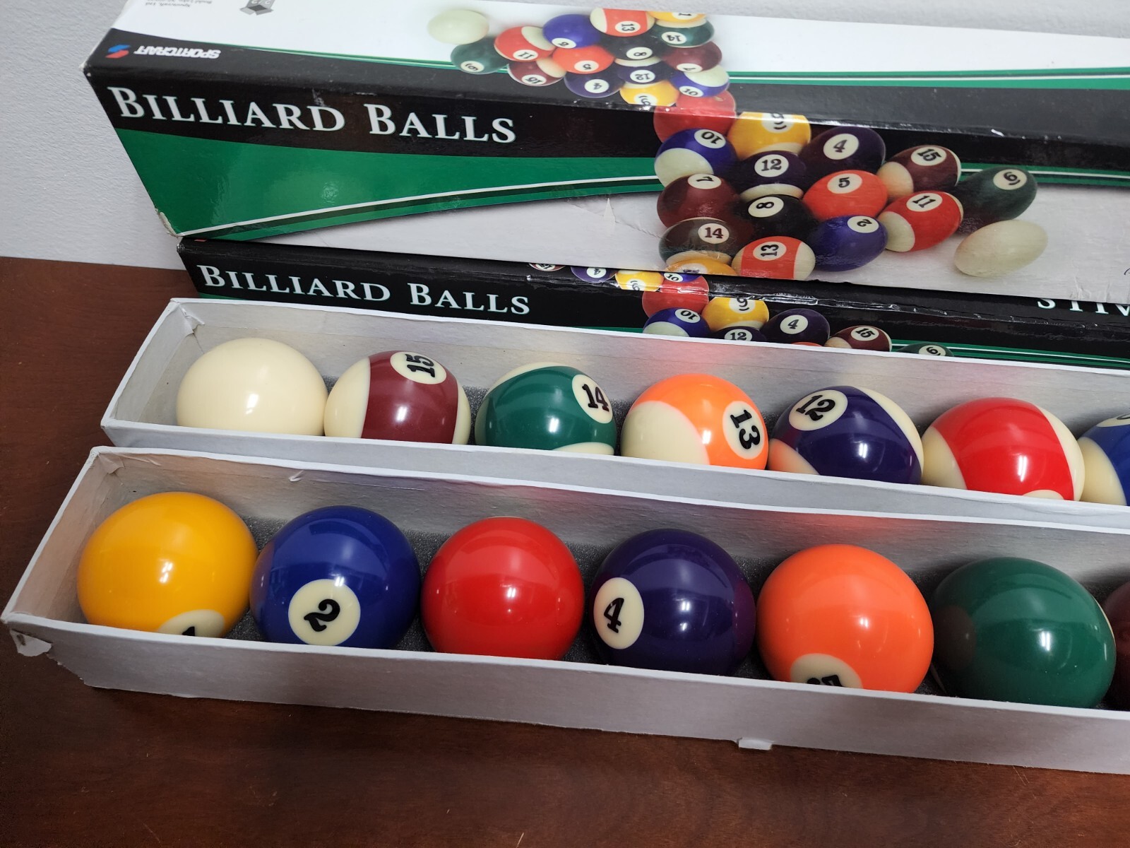 Sportcraft Billiard Pool Cue Balls Set 2.25" Diameter