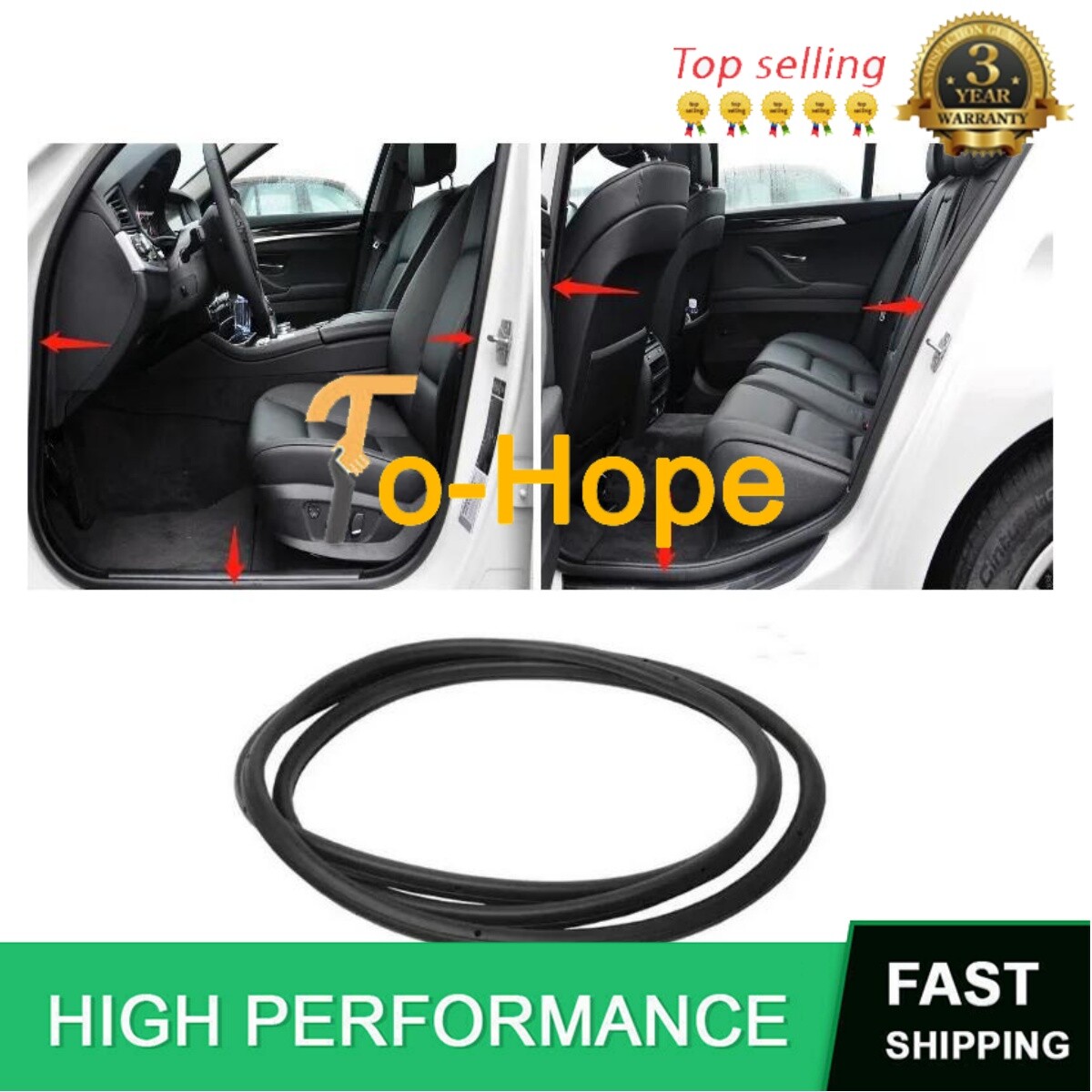 Door sealing strip frame adhesive strip For  BMW 5 Series F18 F10 51727278506