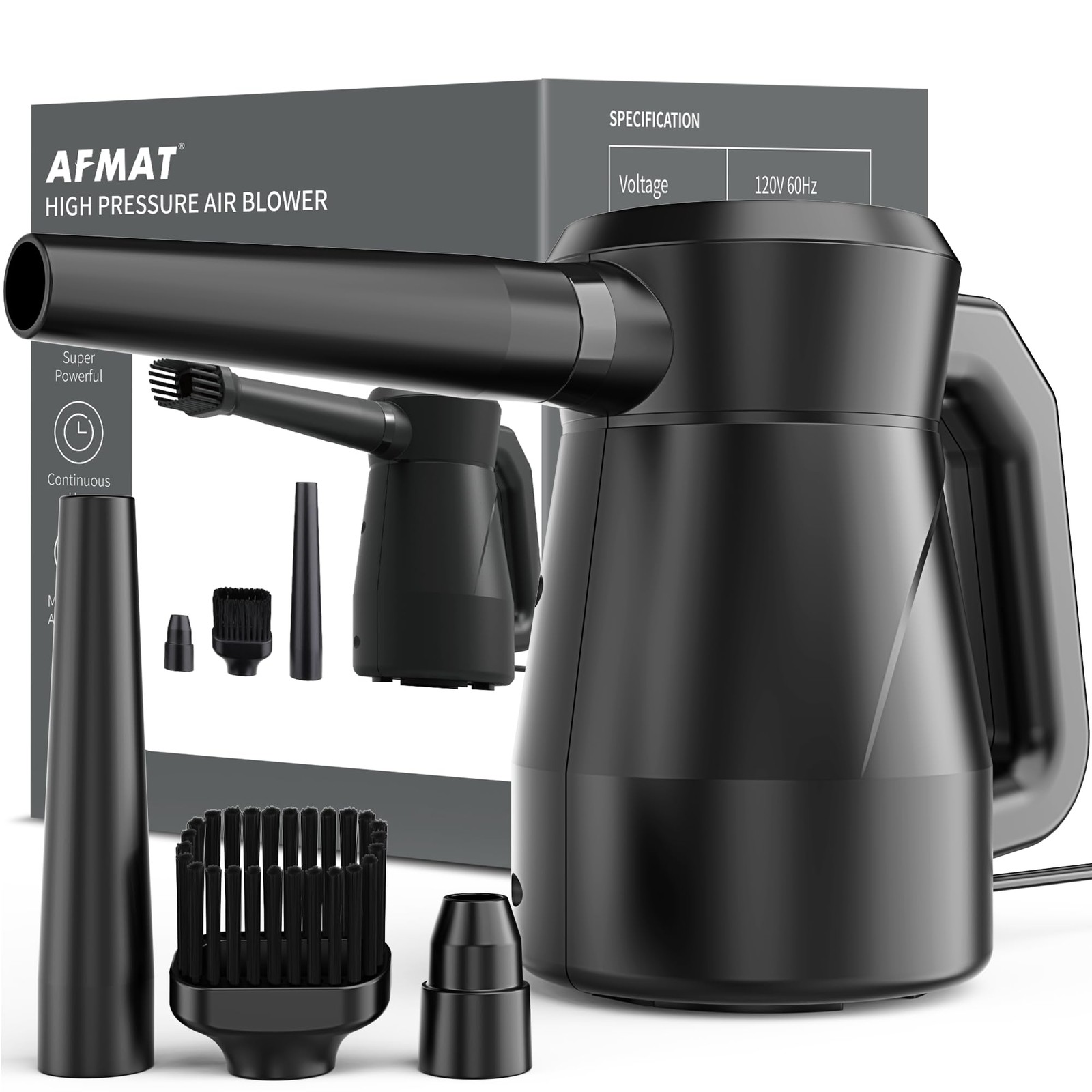AFMAT Electric Air Duster Blower, Replacement for Compressed Cans,...