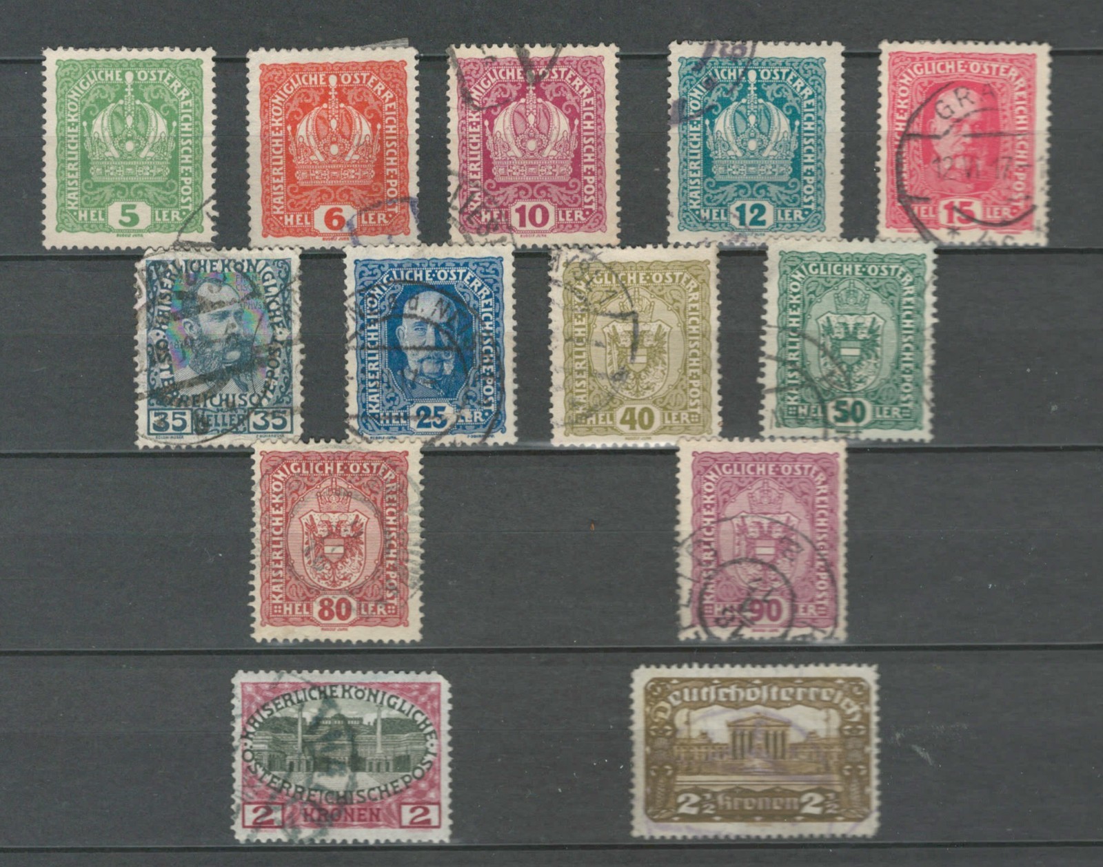 AUSTRIA  EUROPE CLASSIC POSTAGE ROYALTY COMMEMORATIVE USED SET  LOT (OSTR  237)