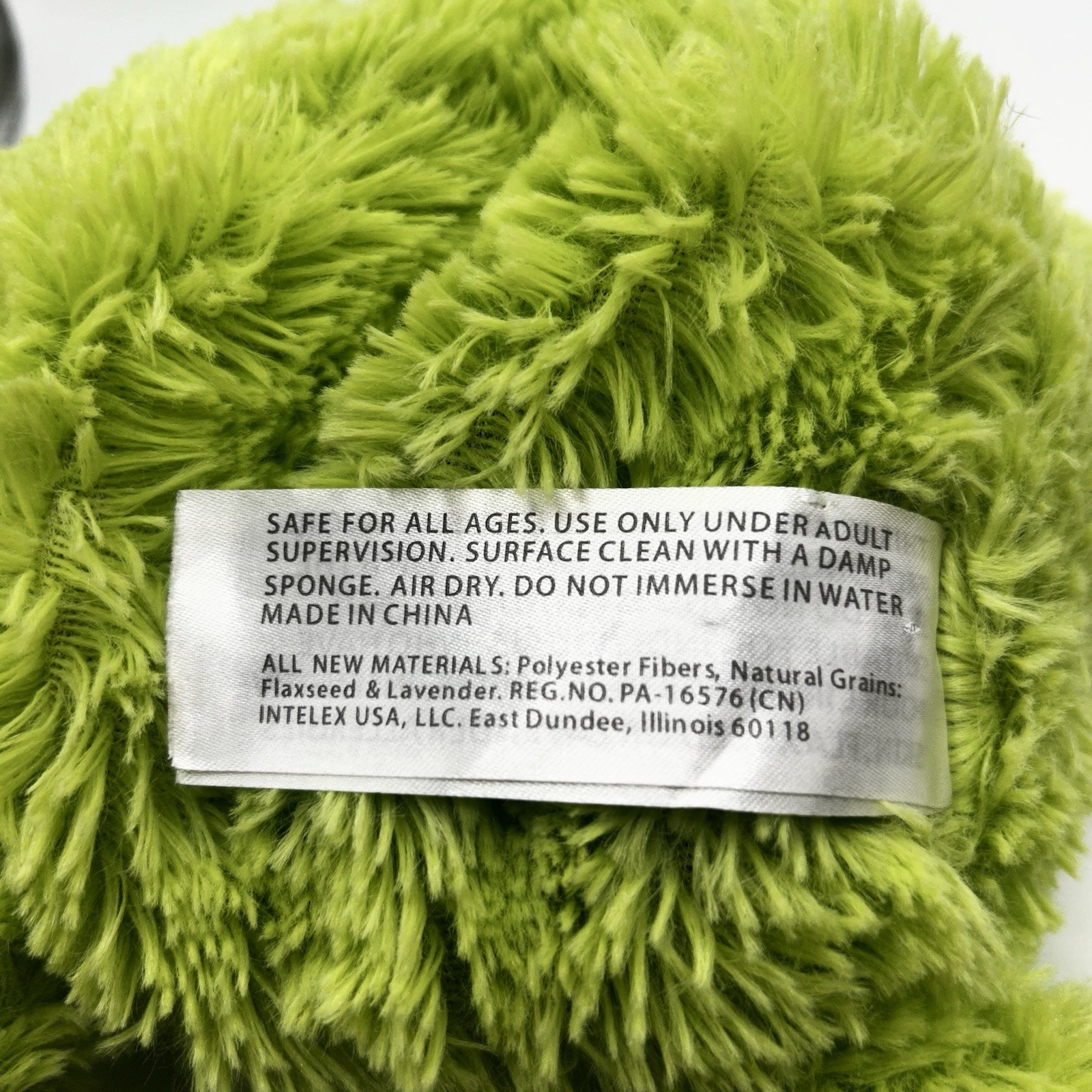 Warmies Microwaveable Herbal Plush Frog Green Flaxseed Lavender