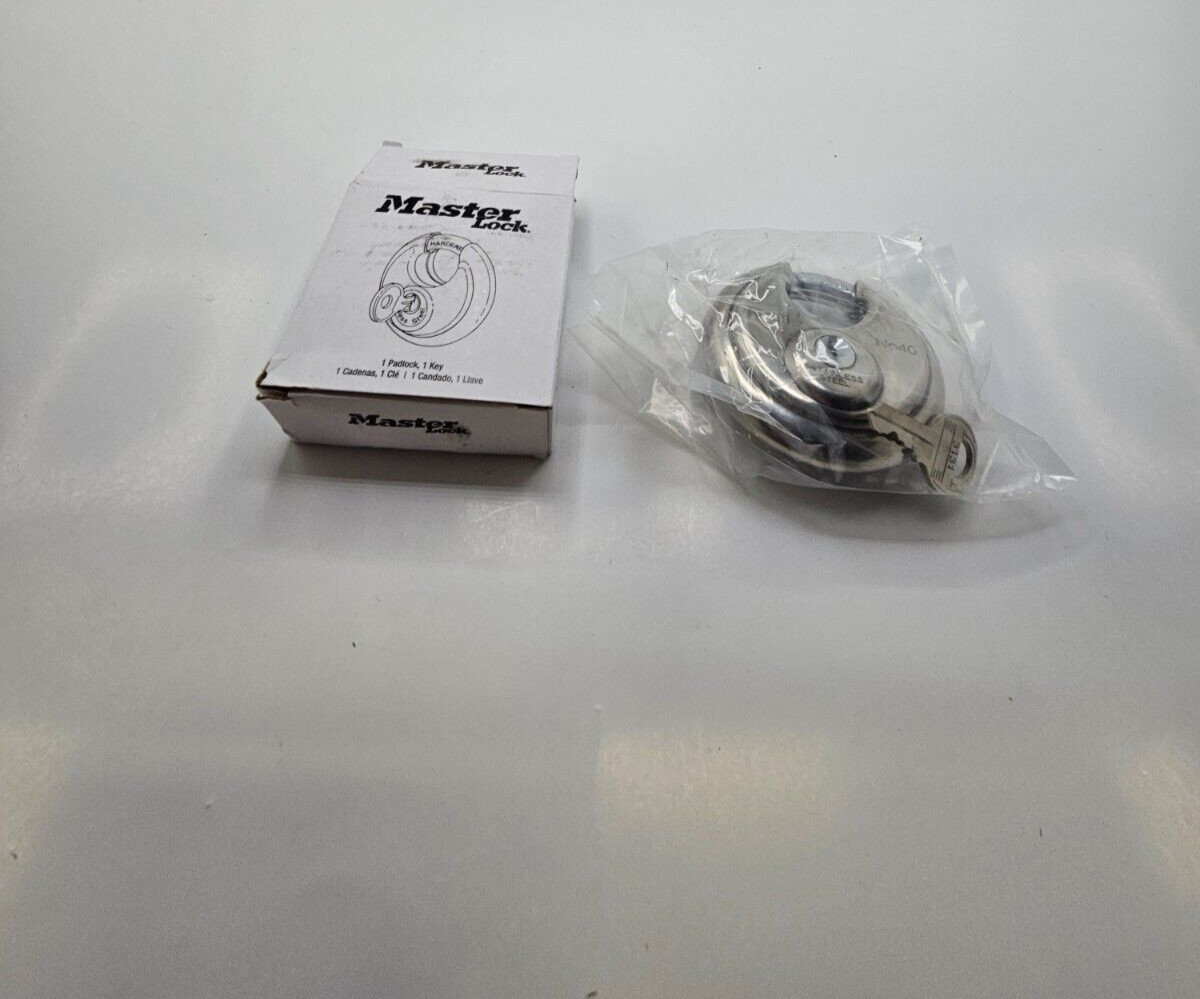 (QTY 20) MasterLock No. 40 Deadbolt Shielded Hardened Stainless Steel Padlock