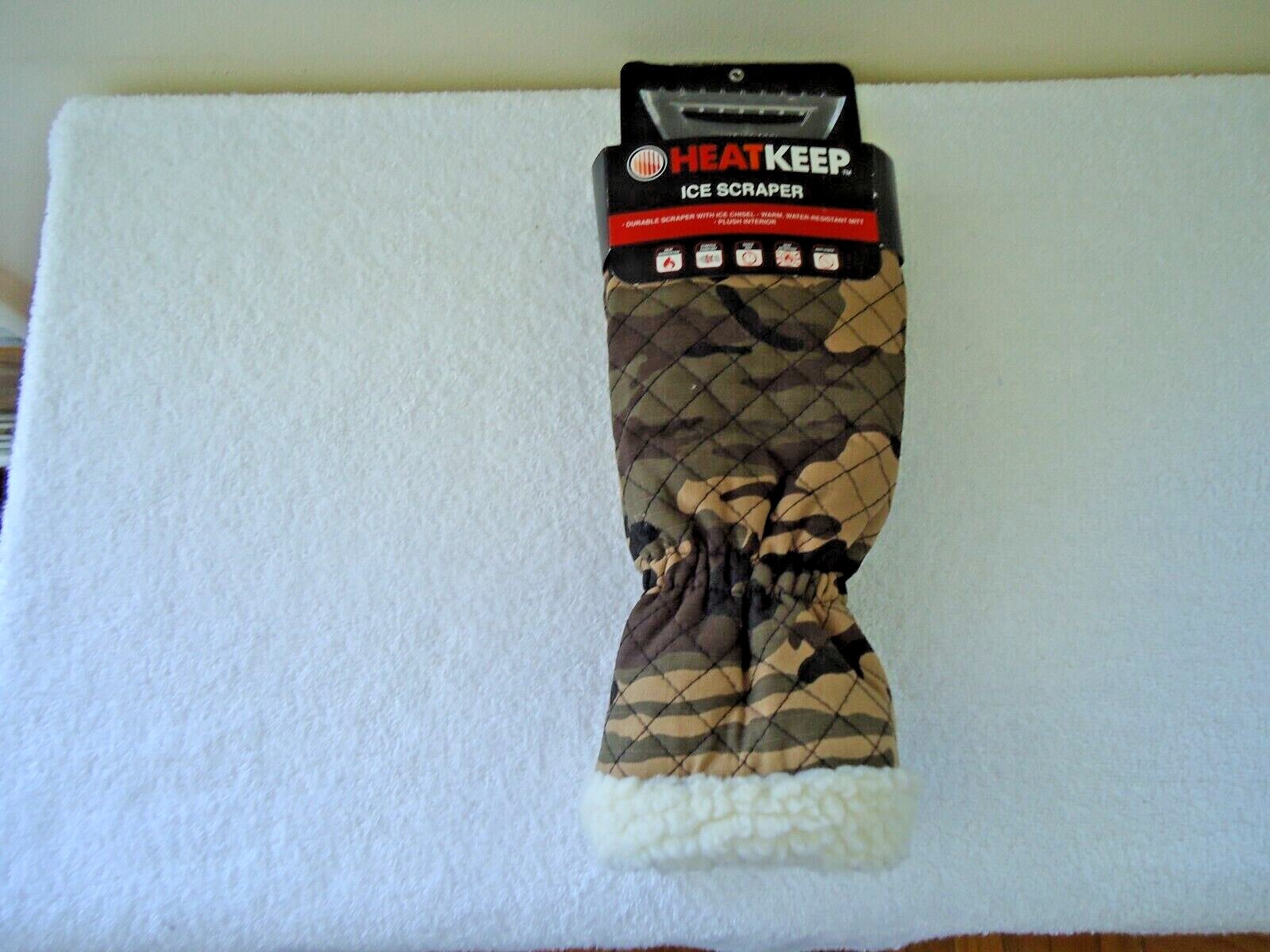 " NWT " Heat Keep Camo Design Ice Scraper " GREAT GIFT ITEM "