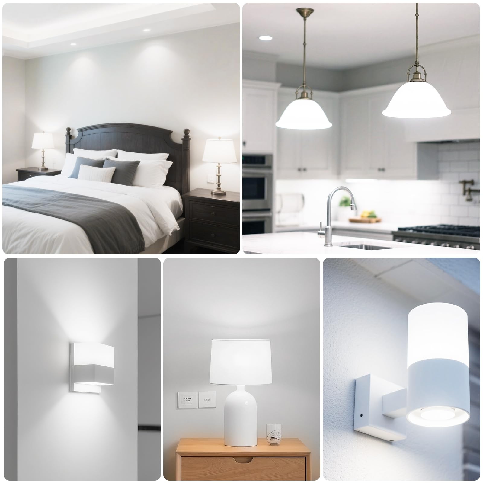 Super Bright LED Light Bulbs, 150 Watt Equivalent, 5000K Daylight White, 2600