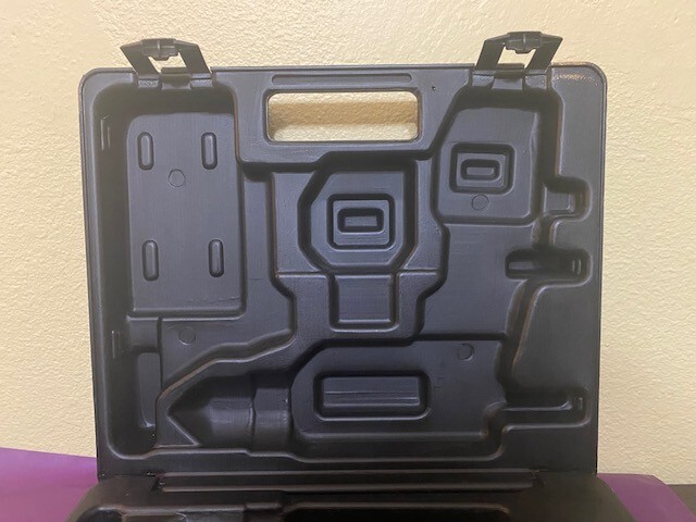 Craftsman Hard Plastic Drill Carrying Case - 14.75"x12.75" - Empty