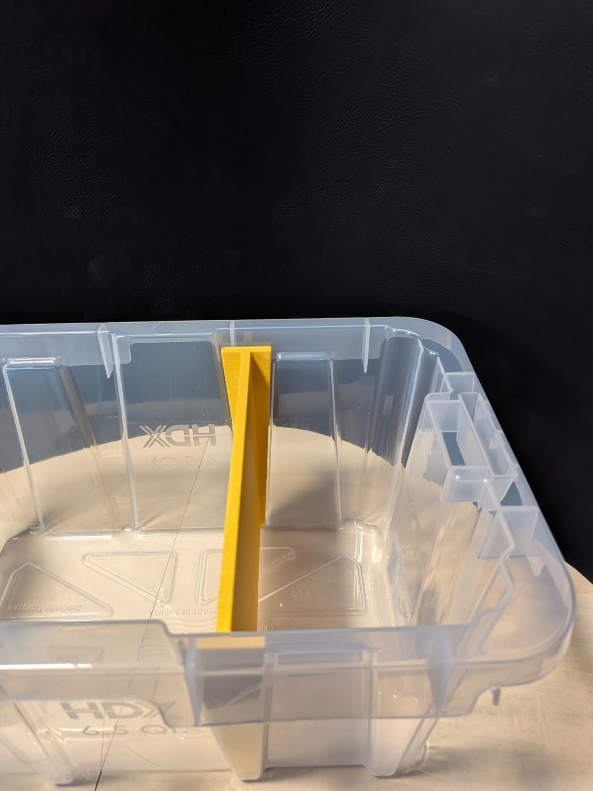 HDX 6.5 Qt Tote Divider Organizer Insert 3 Section Storage Bin Separator