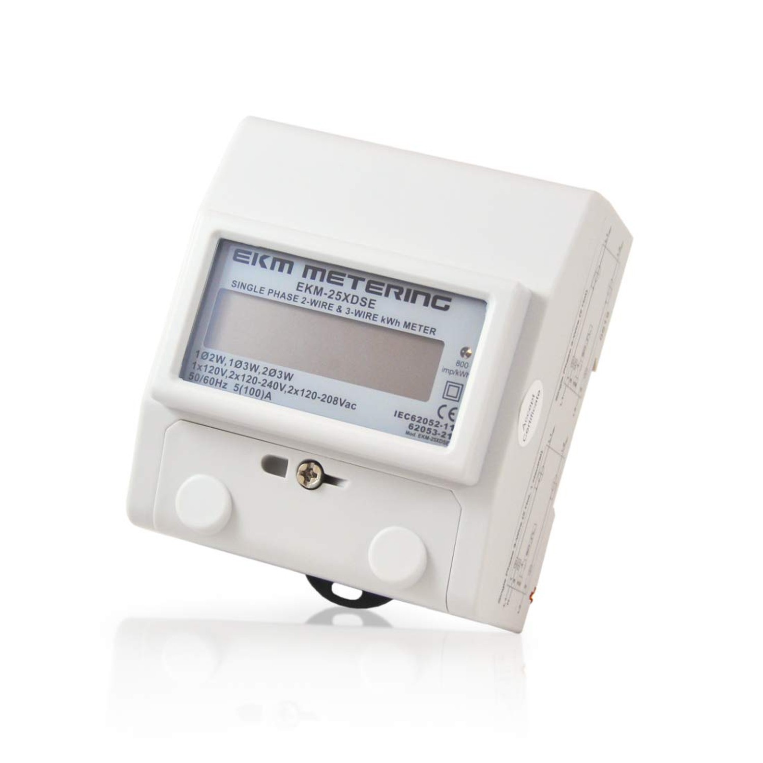 Single Phase kWh Meter, Pass-Through, 2 or 3-Wire, 120V up to 120/240V, 100A,...