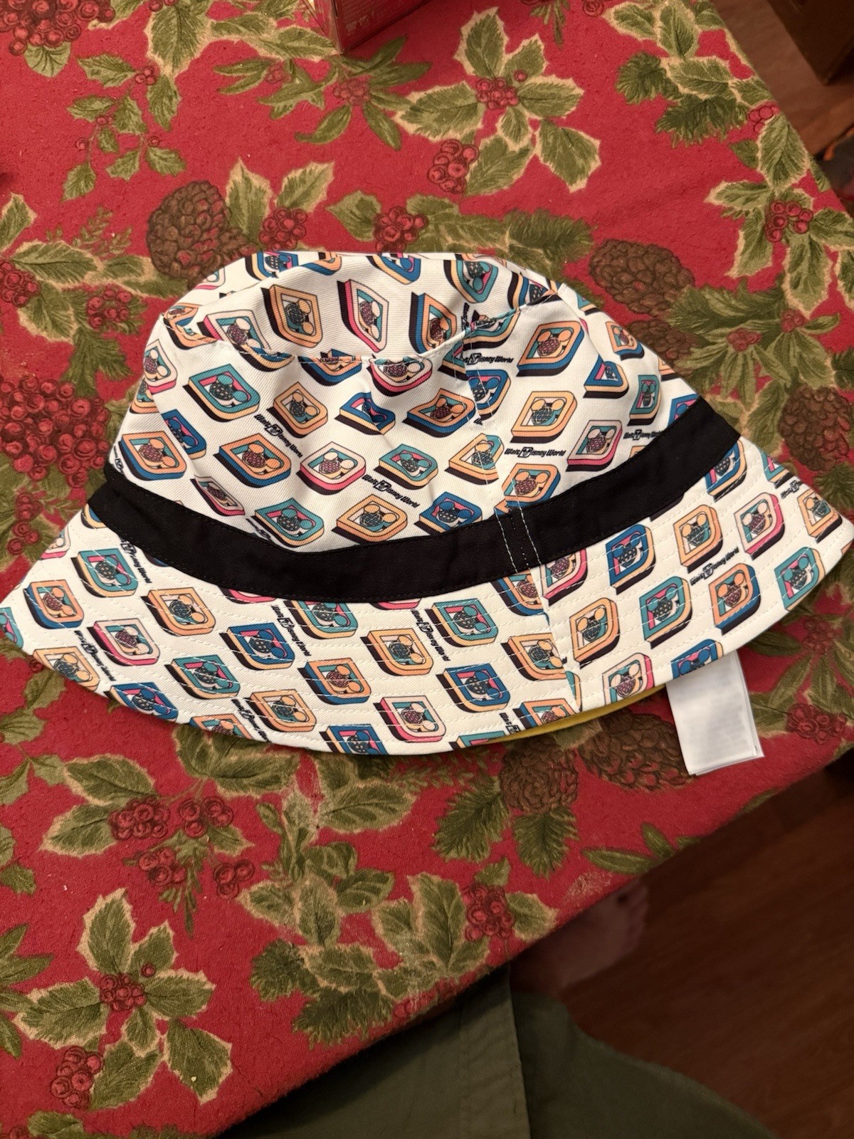 Walt Disney World Parks Mickey Mouse D Logo Bucket Hat One Size